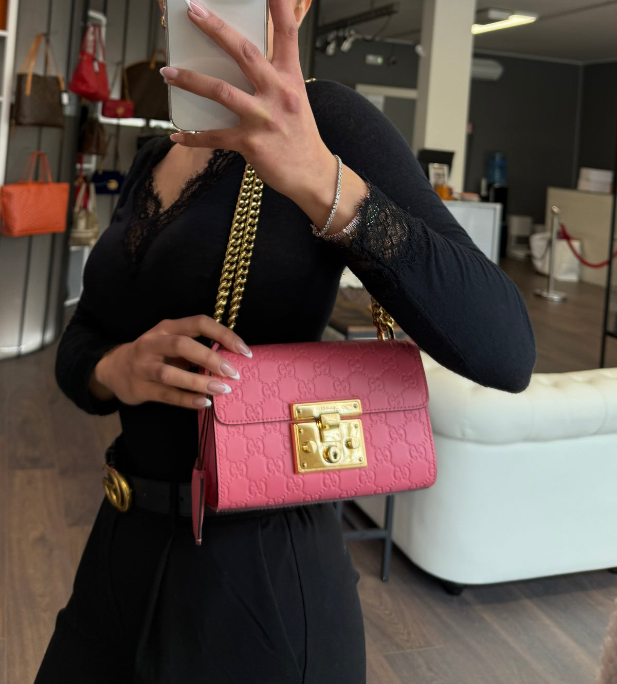 Gucci Padlock small rosa - foto 3