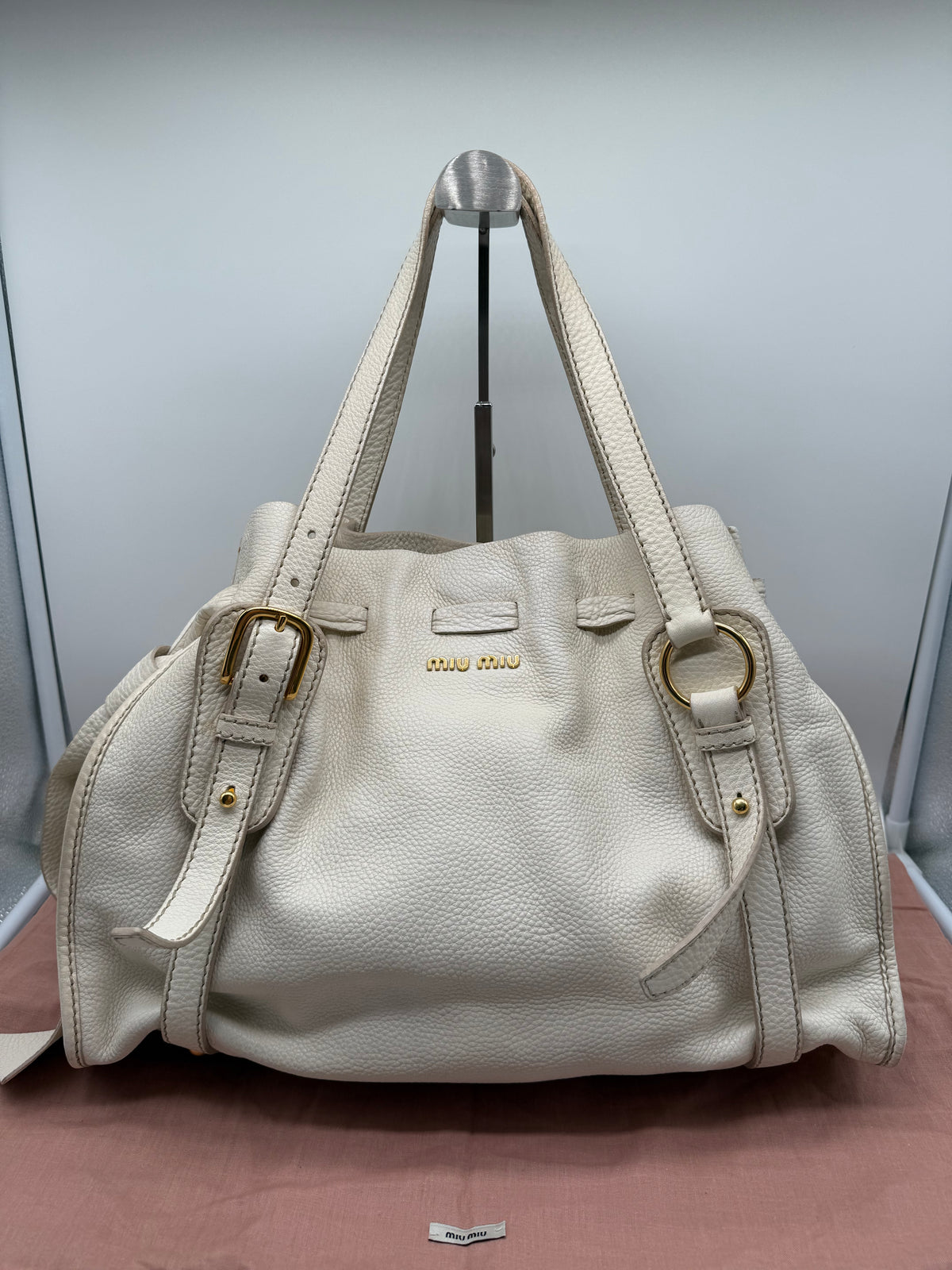 Miu Miu tote in pelle bianca - foto 1