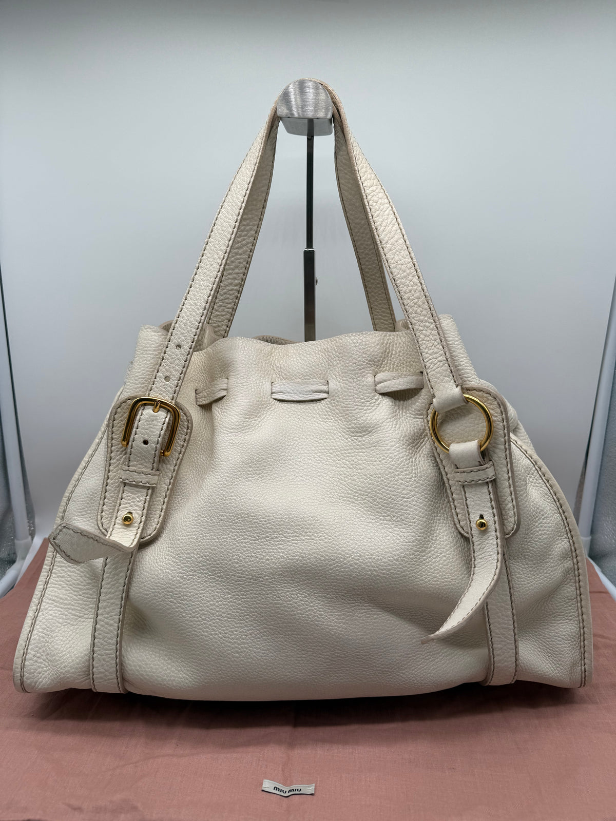 Miu Miu tote in pelle bianca - foto 2