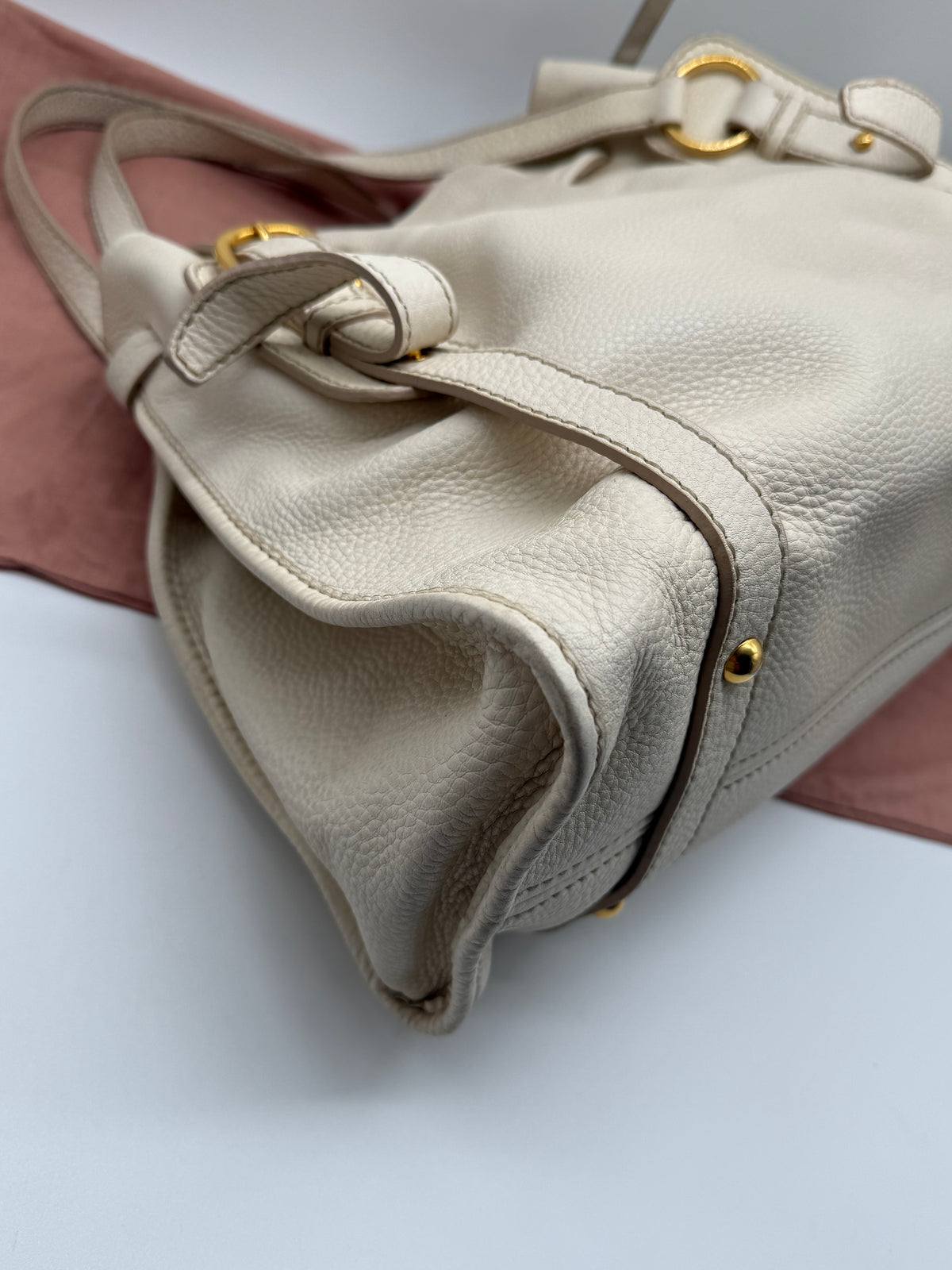 Miu Miu tote in pelle bianca - foto 7