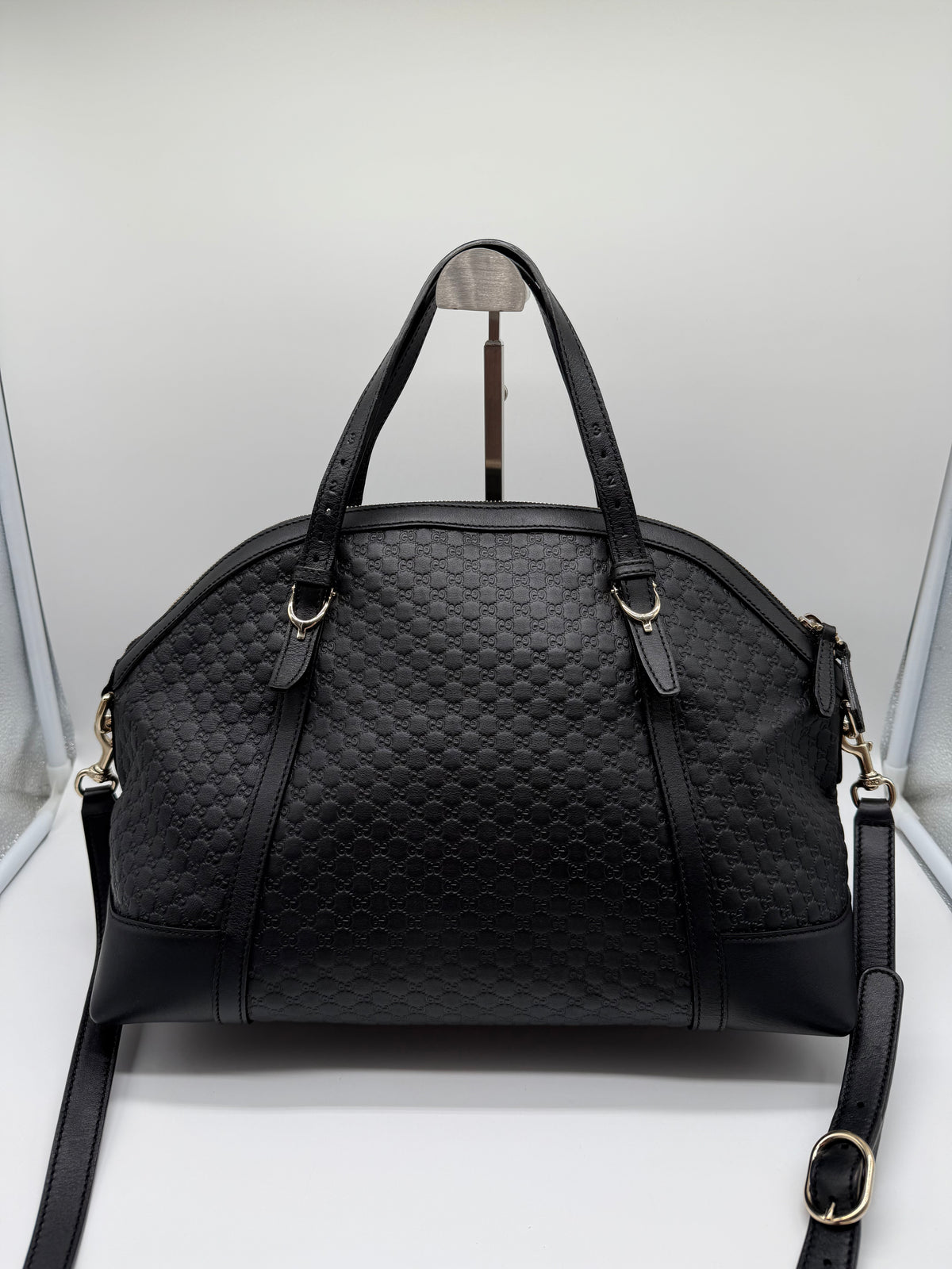 Gucci Dome pelle microGuccissima nera - foto 2