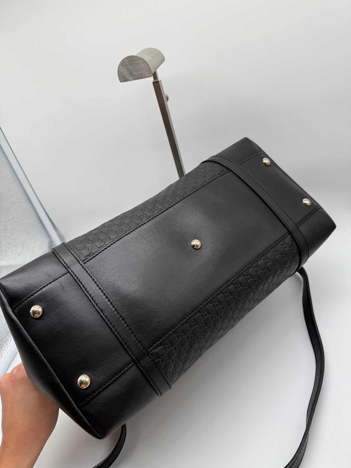Gucci Dome pelle microGuccissima nera - foto 12