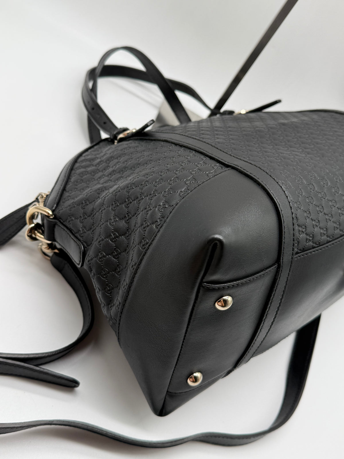 Gucci Dome pelle microGuccissima nera - foto 13
