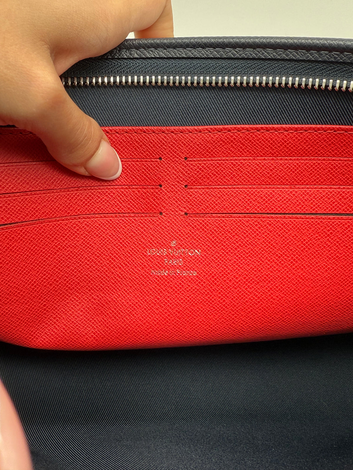 Louis Vuitton pochette clutch blu navy - foto 6