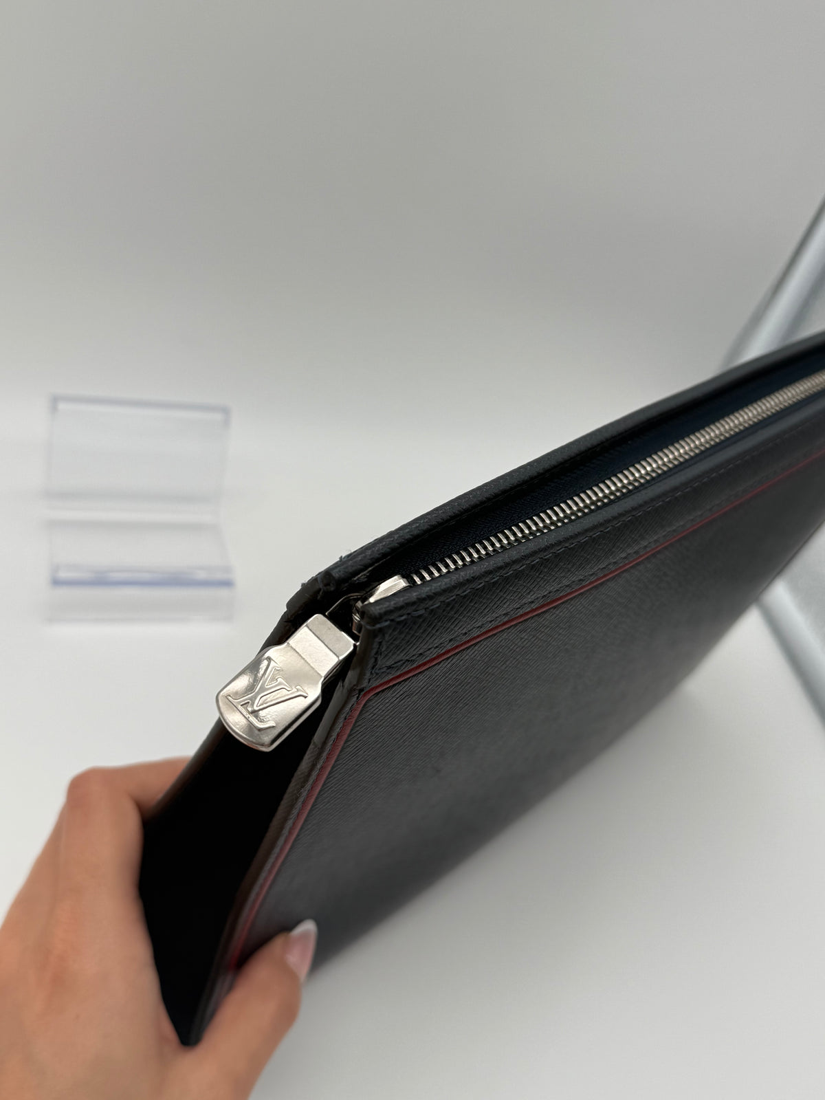 Louis Vuitton pochette clutch blu navy - foto 10