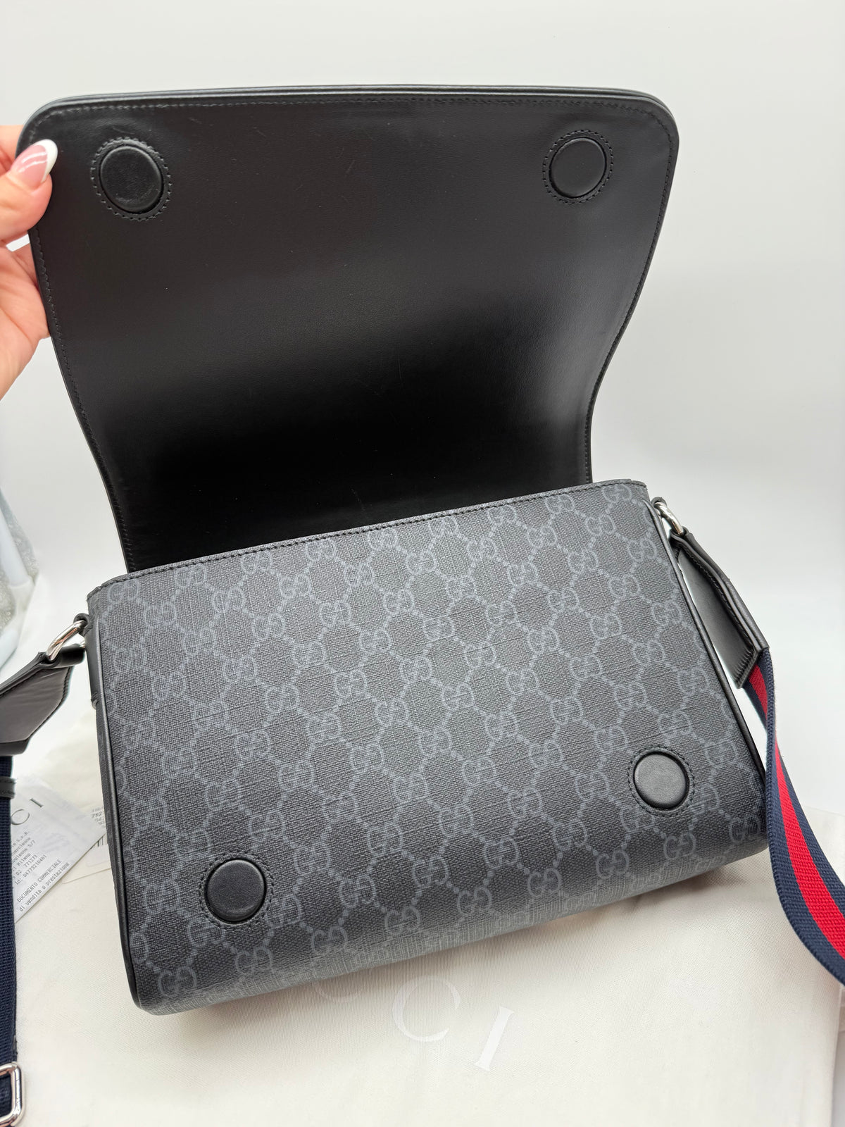 Gucci tracolla media GG nero - foto 13