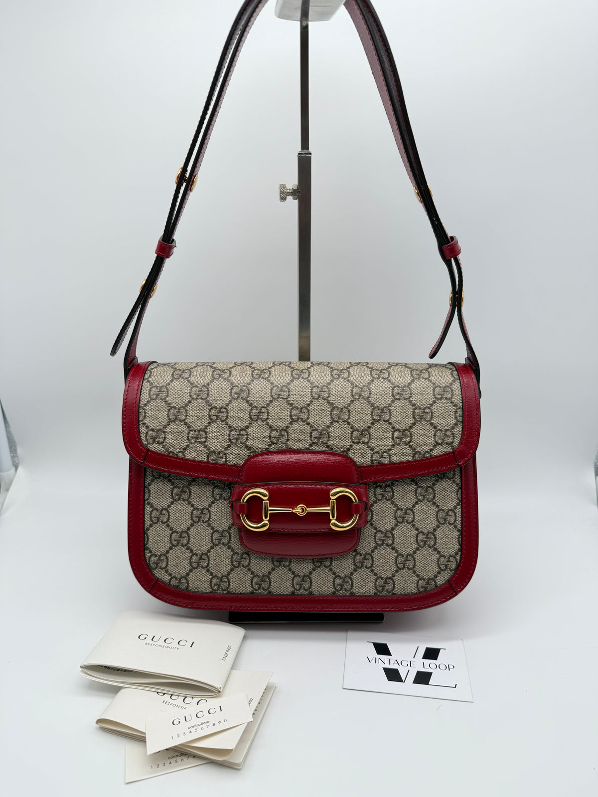 Gucci horsebit media rossa - foto 1