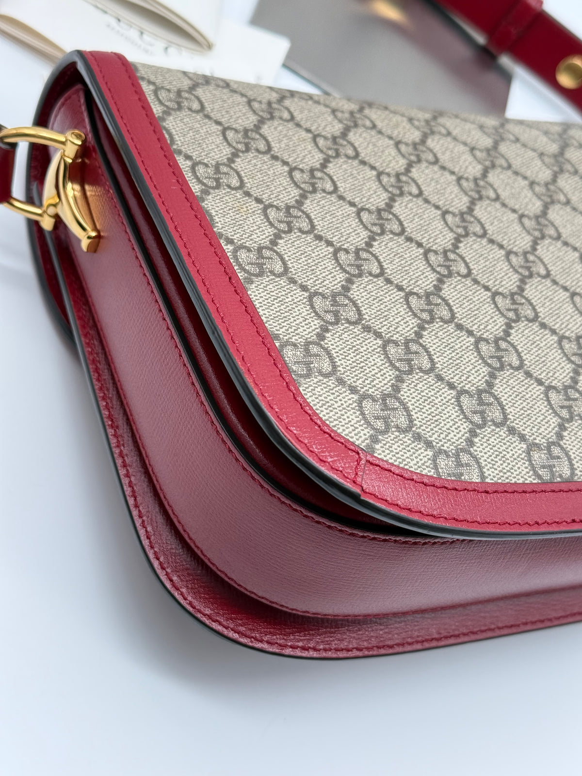 Gucci horsebit media rossa - foto 13