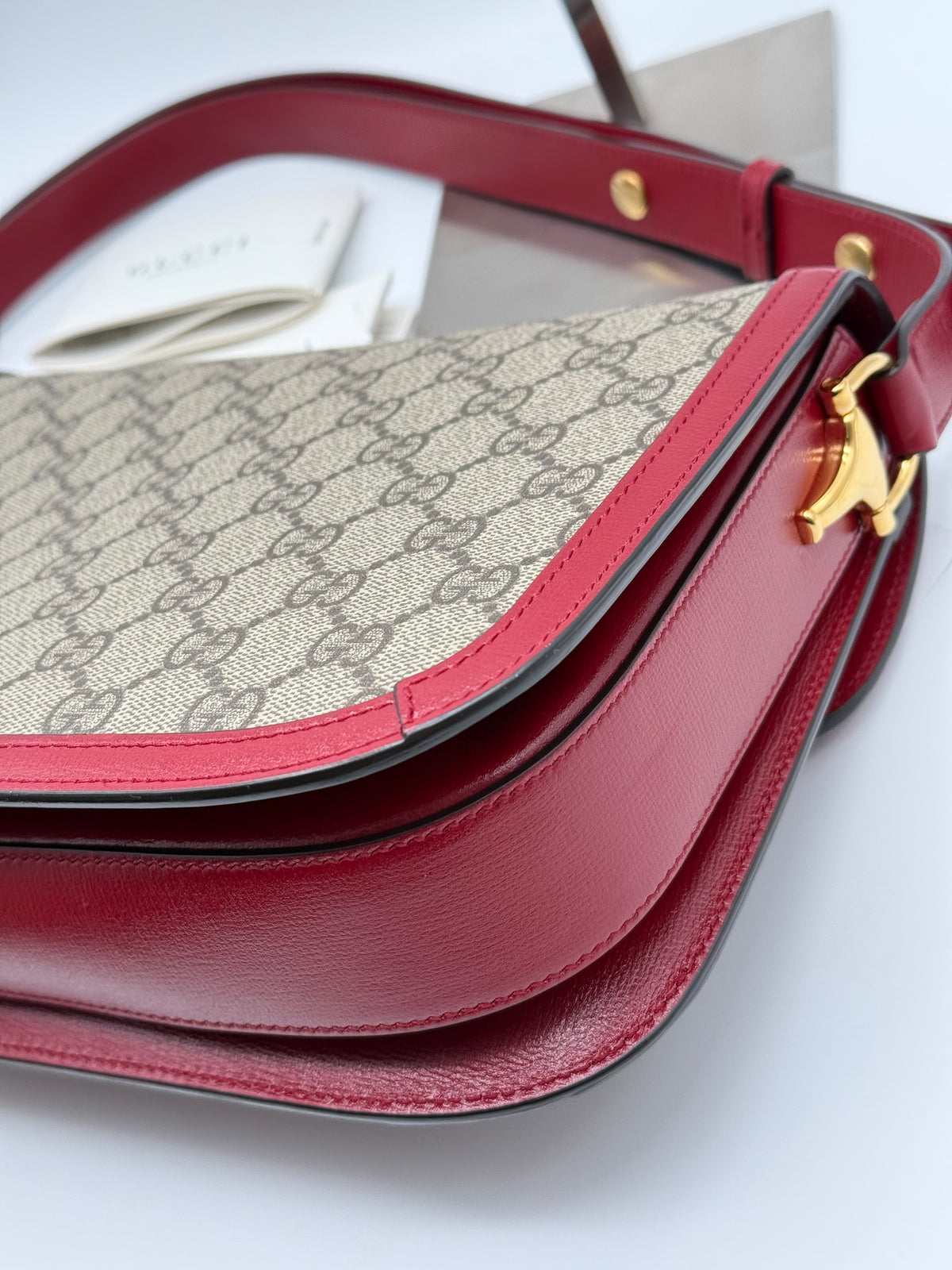 Gucci horsebit media rossa - foto 12