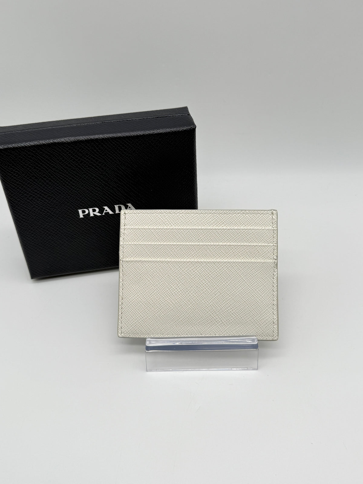 Portacarte Prada pelle saffiano bianca - foto 5