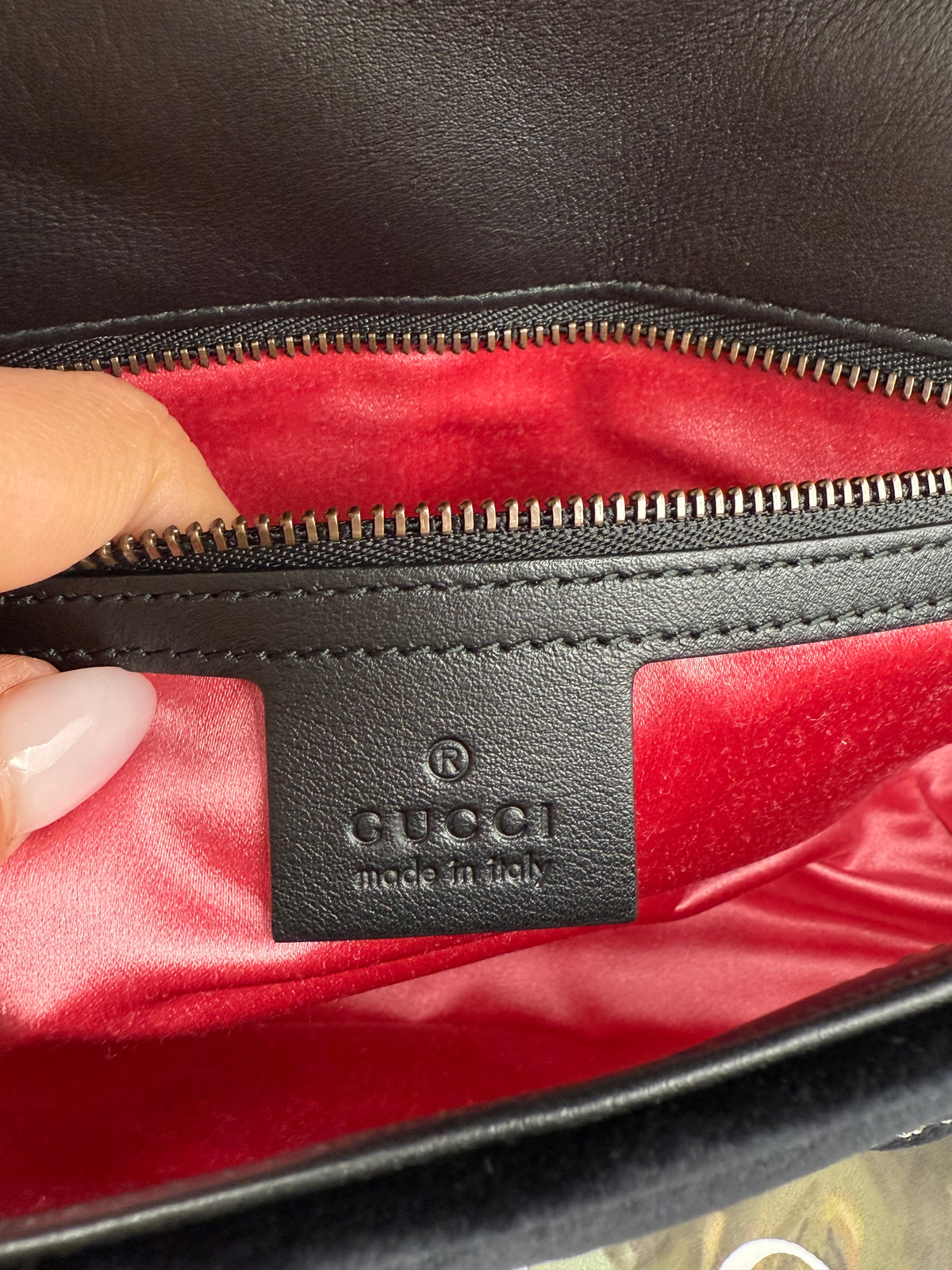 Gucci marmont crystal in velluto - foto 5