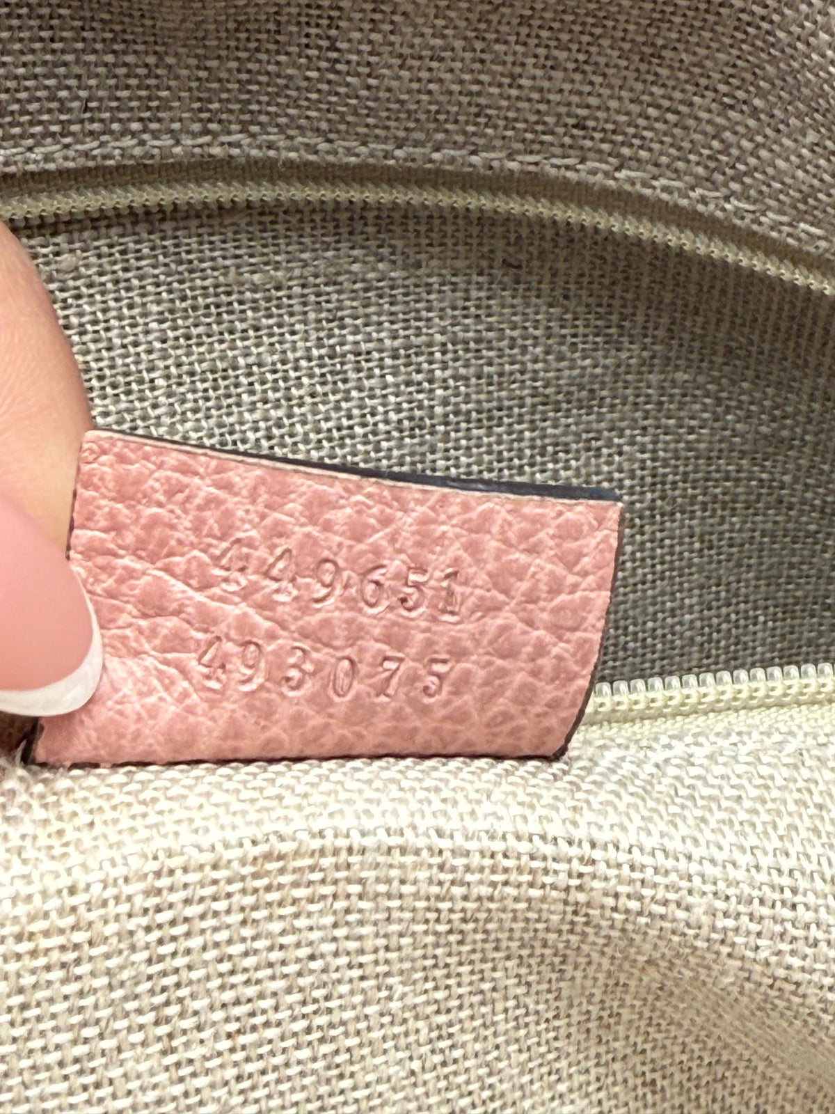Gucci tote bag in pelle rosa - foto 7