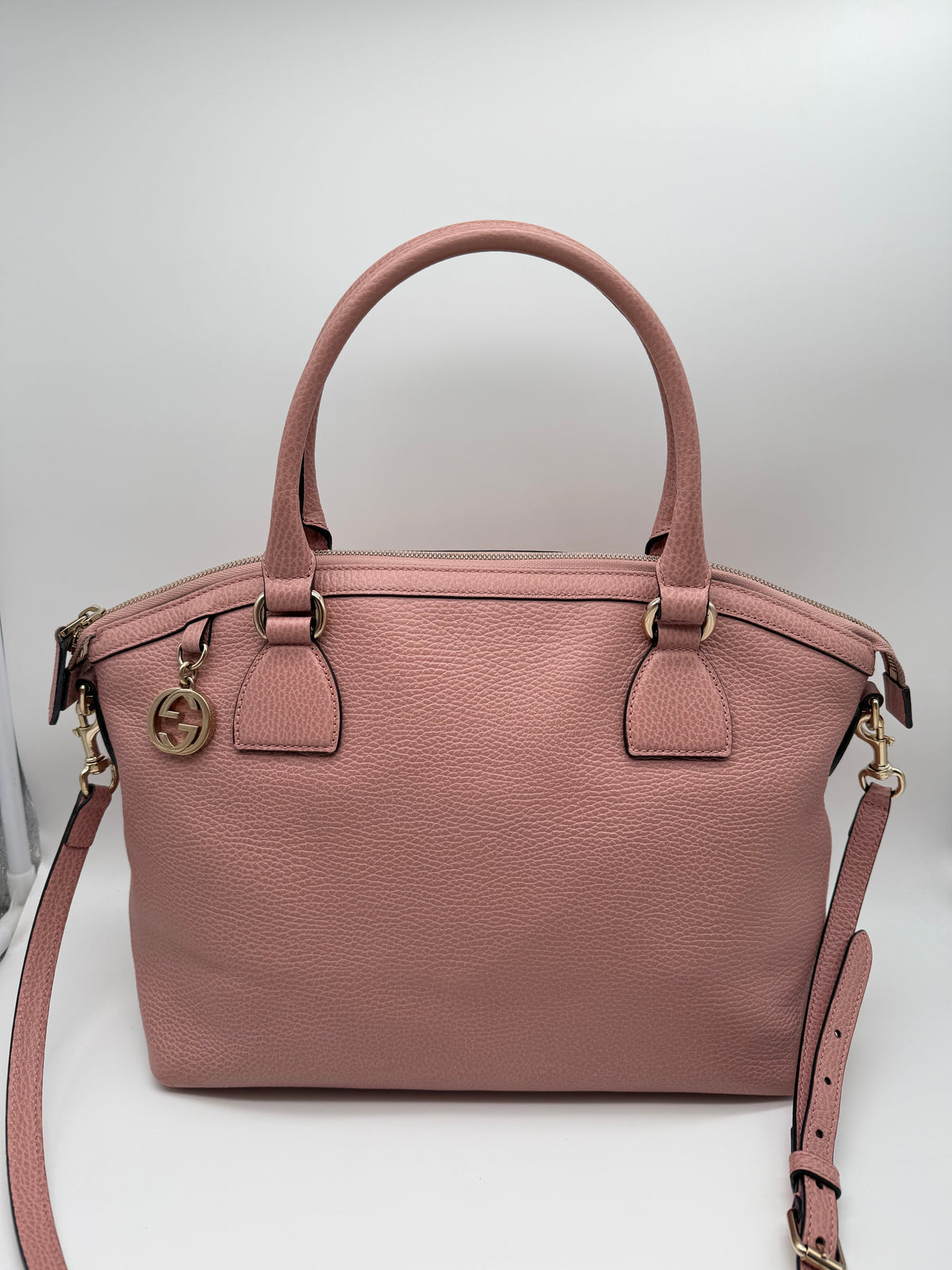 Gucci tote bag in pelle rosa - foto 1