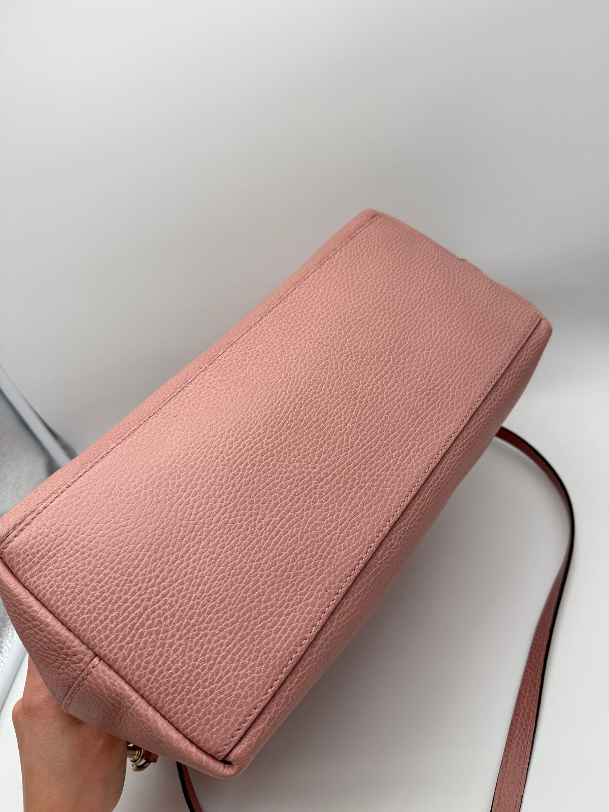 Gucci tote bag in pelle rosa - foto 10