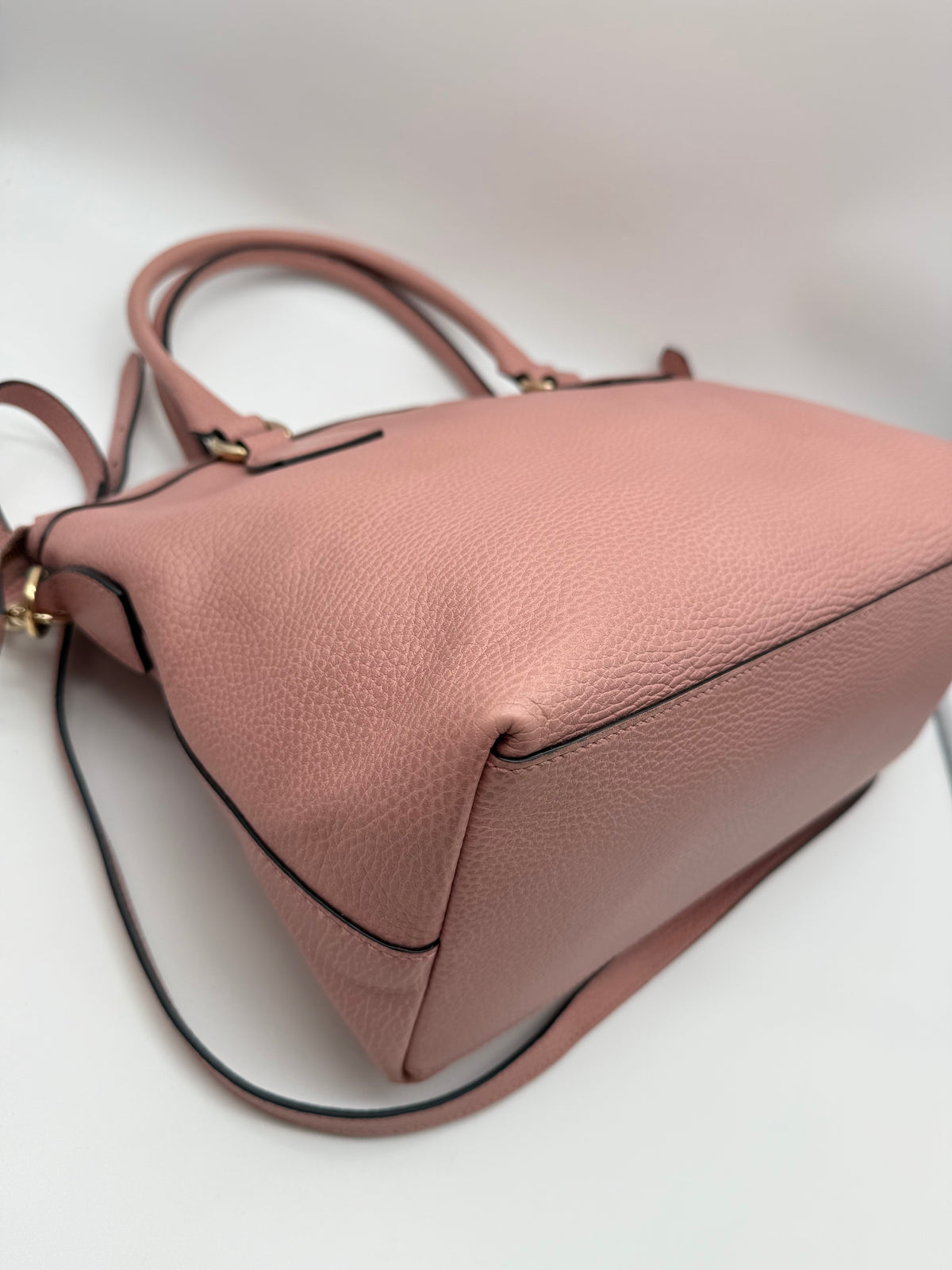 Gucci tote bag in pelle rosa - foto 9