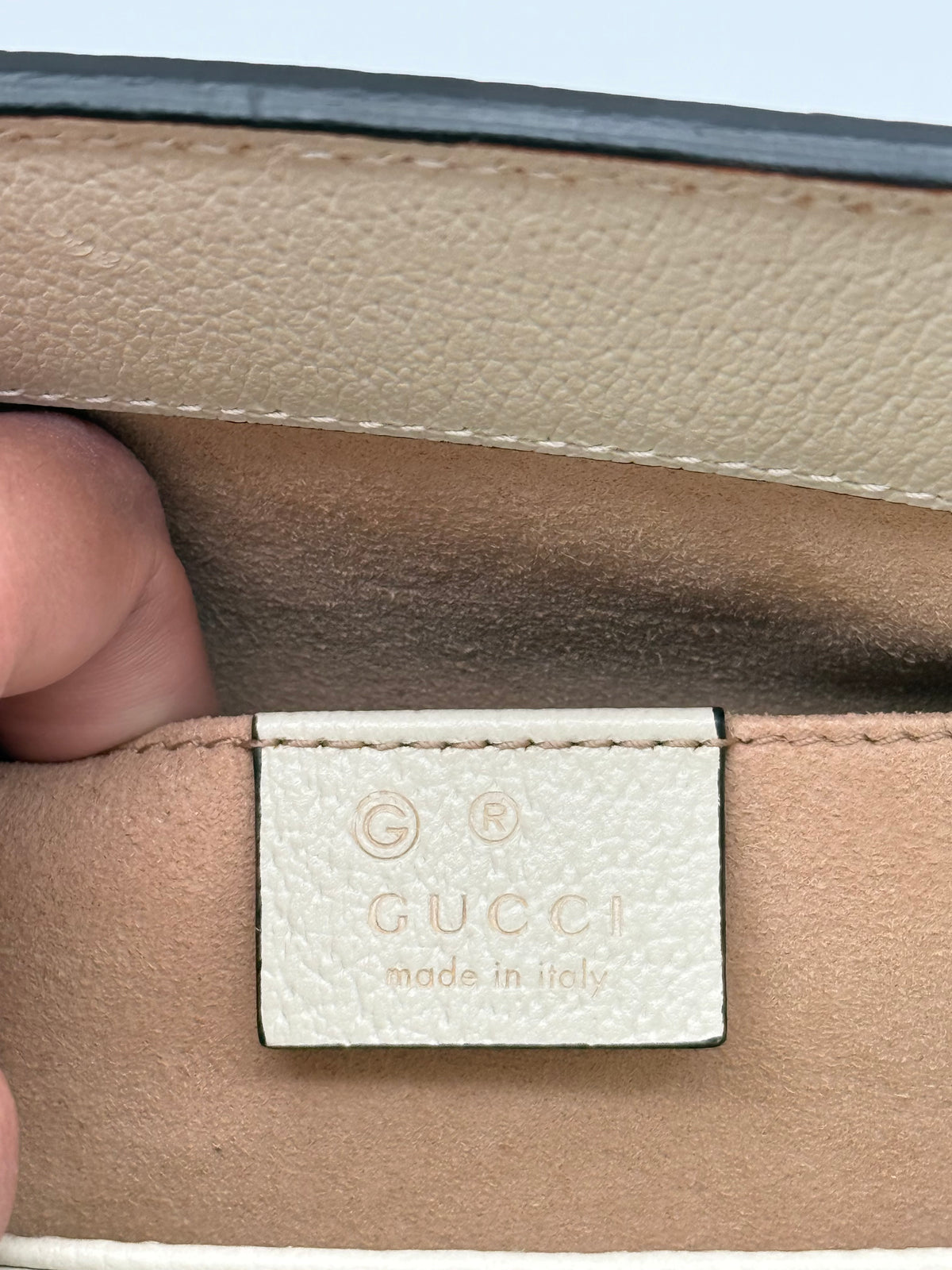 Gucci tracolla Ophidia chain bianca - foto 6