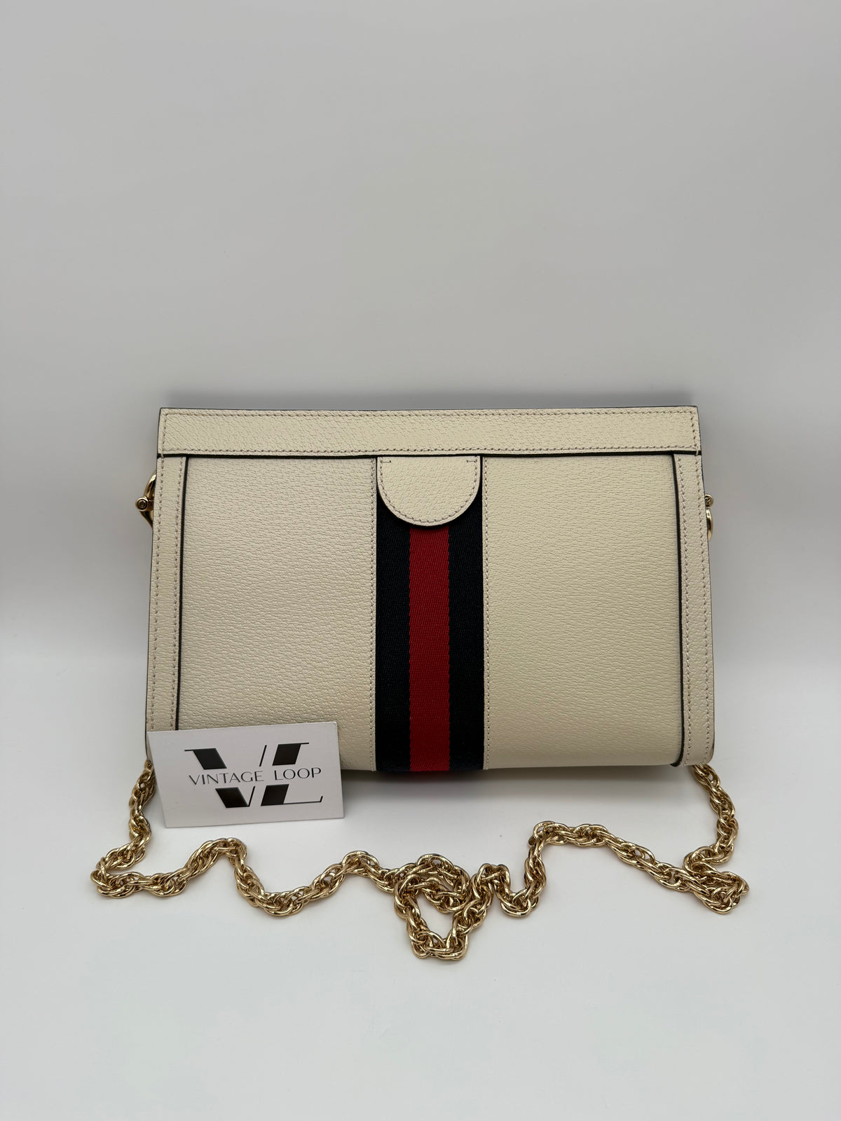 Gucci tracolla Ophidia chain bianca - foto 2
