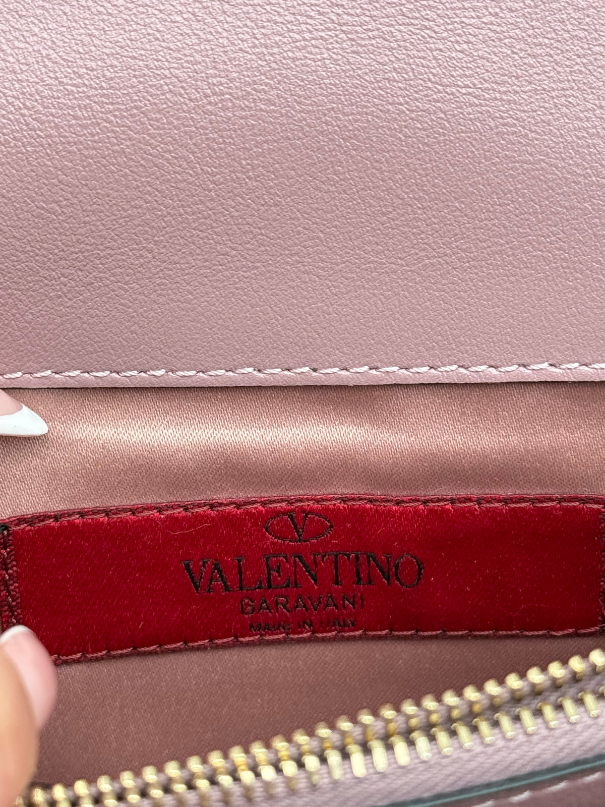 Valentino pochette rockstud rosa mini - foto 8