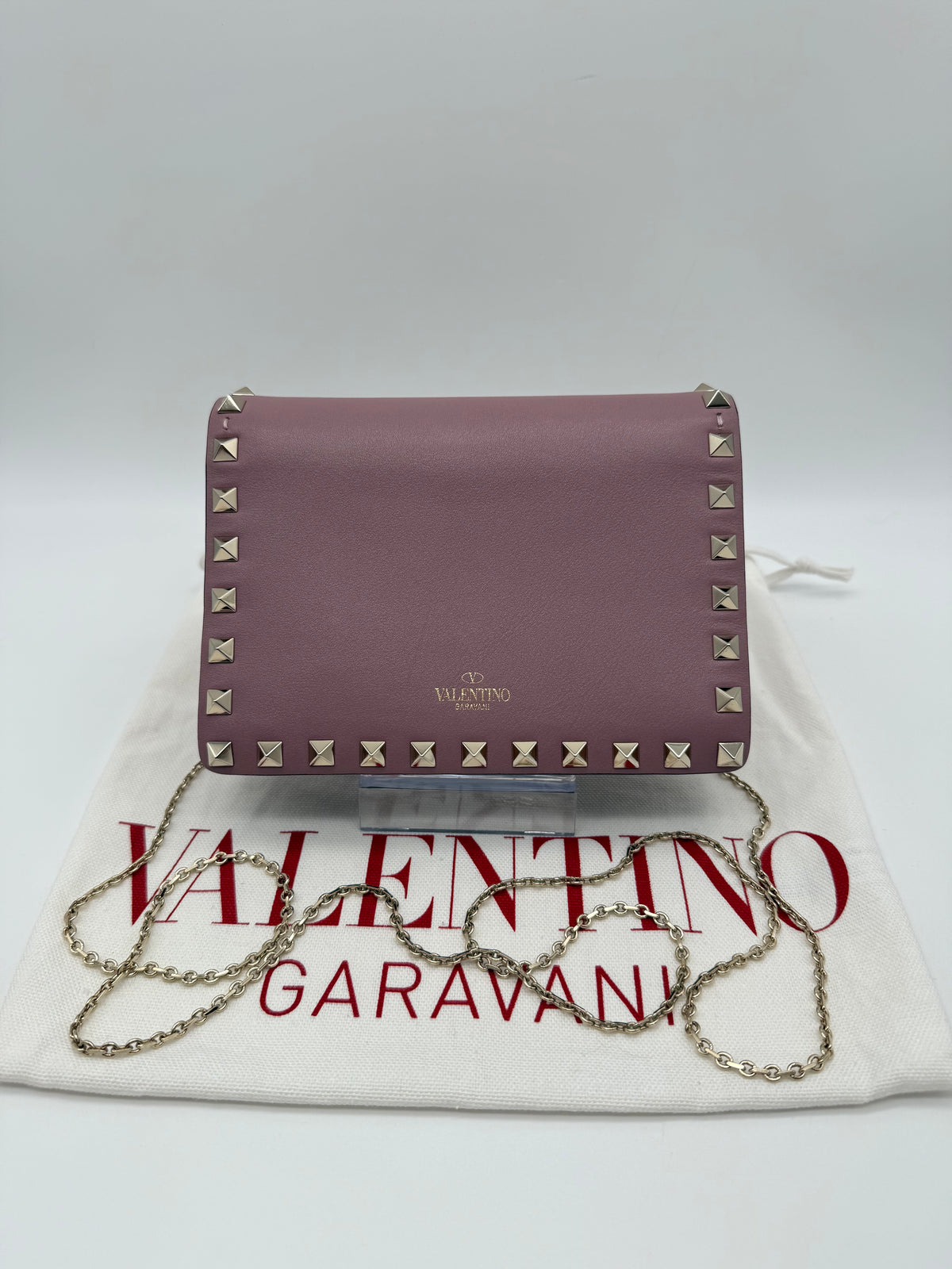 Valentino pochette rockstud rosa mini - foto 1