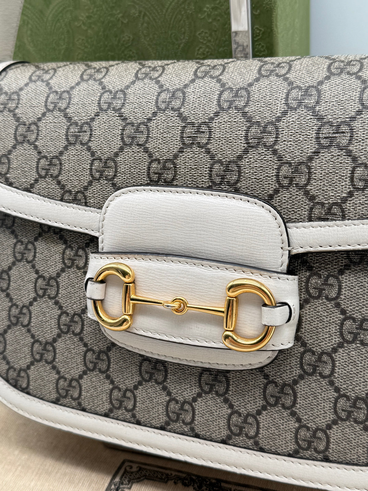 Gucci horsebit media bianca - foto 6
