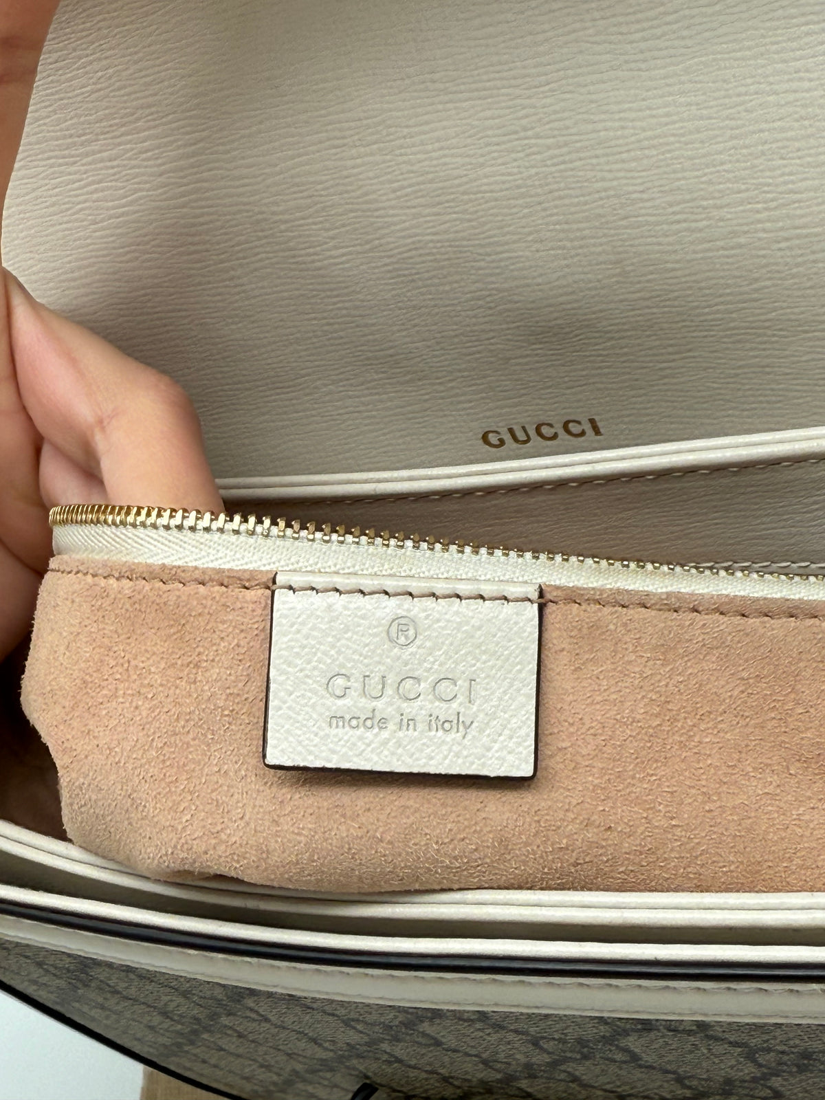 Gucci horsebit media bianca - foto 8