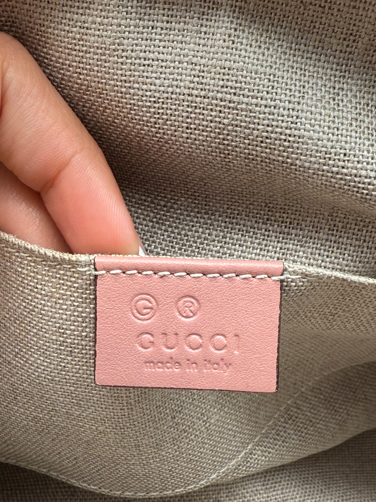 Gucci Dome in pelle rosa - foto 12