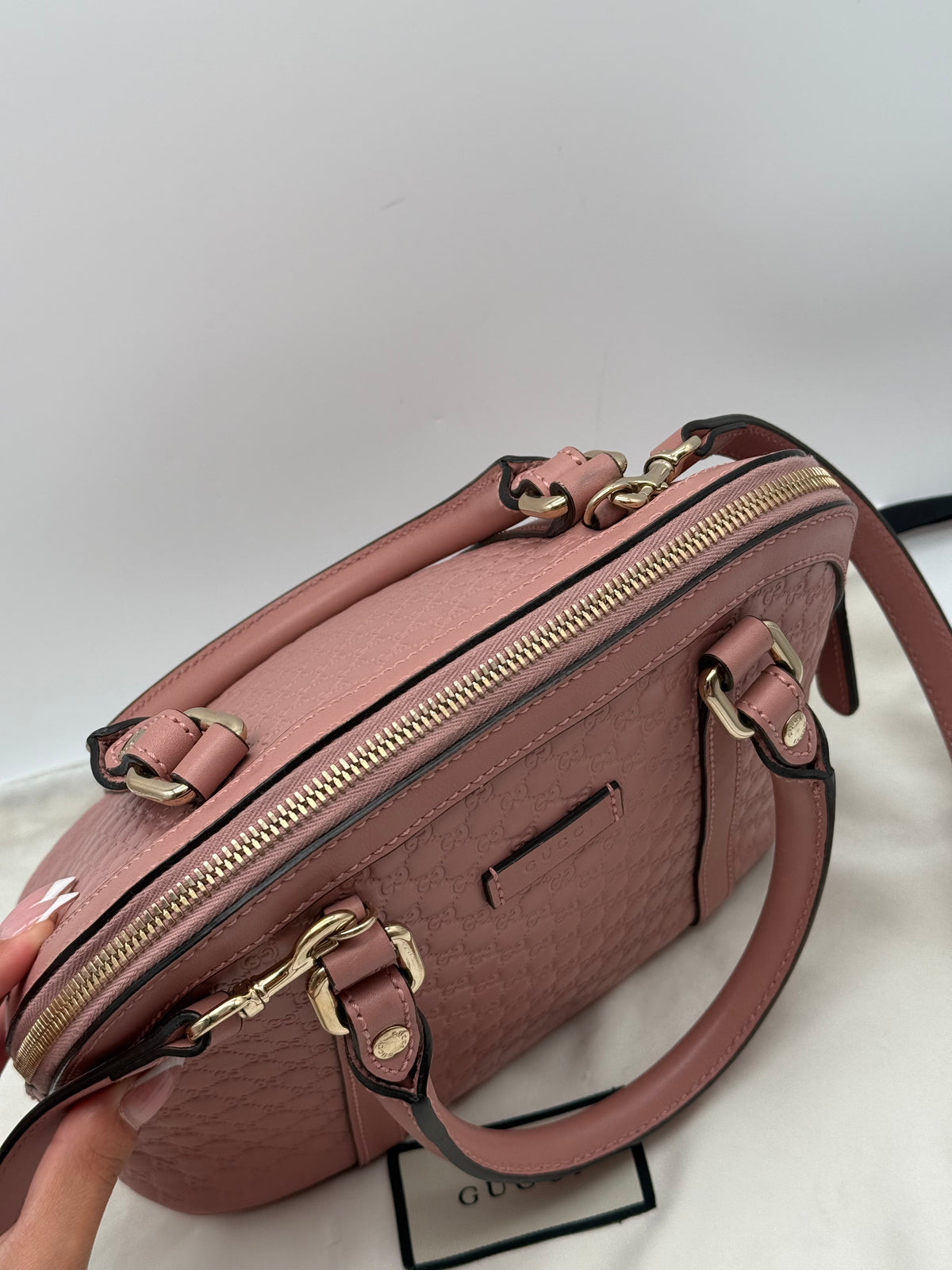 Gucci Dome in pelle rosa - foto 7