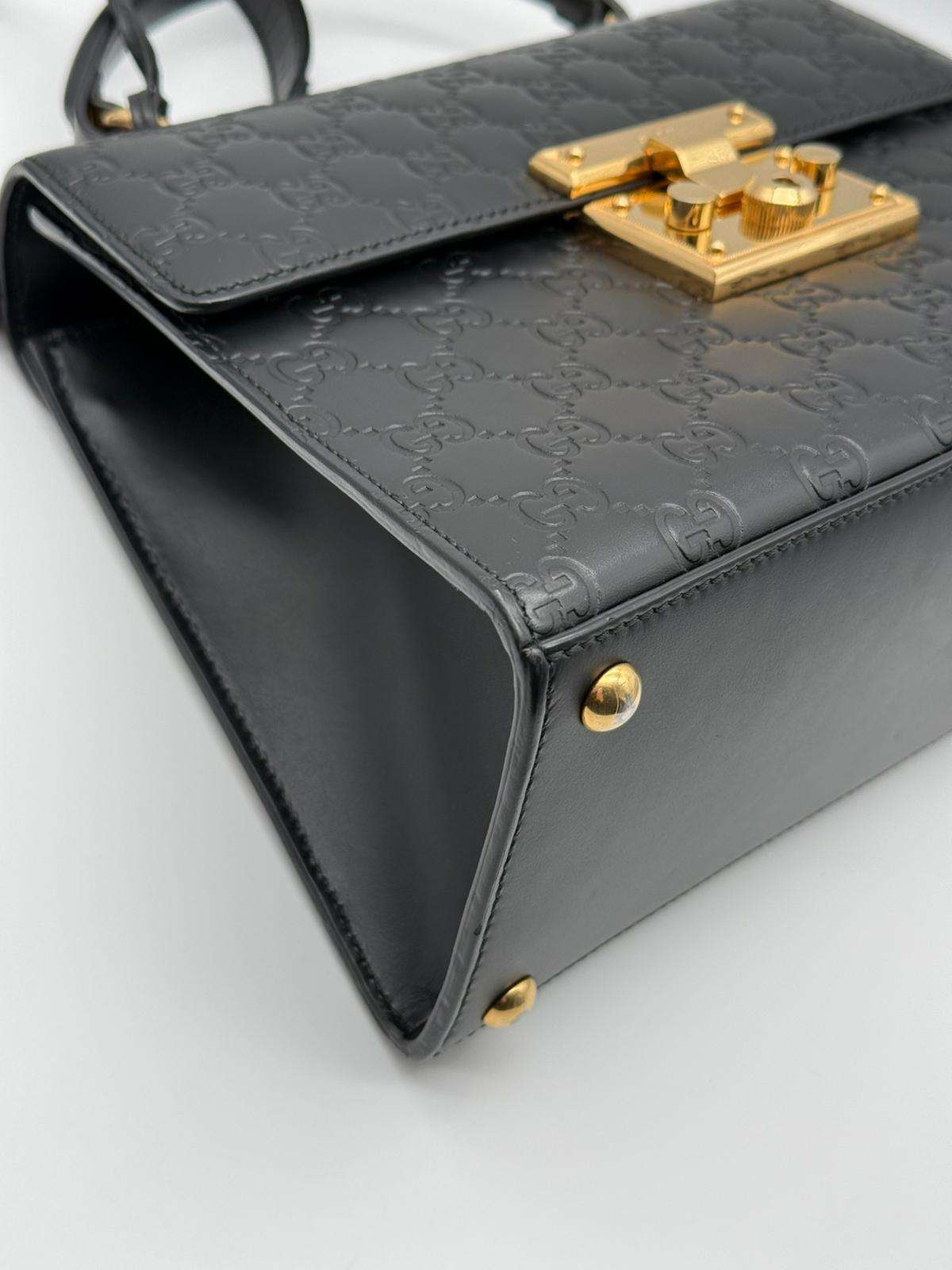Gucci padlock nera a tracolla - foto 10