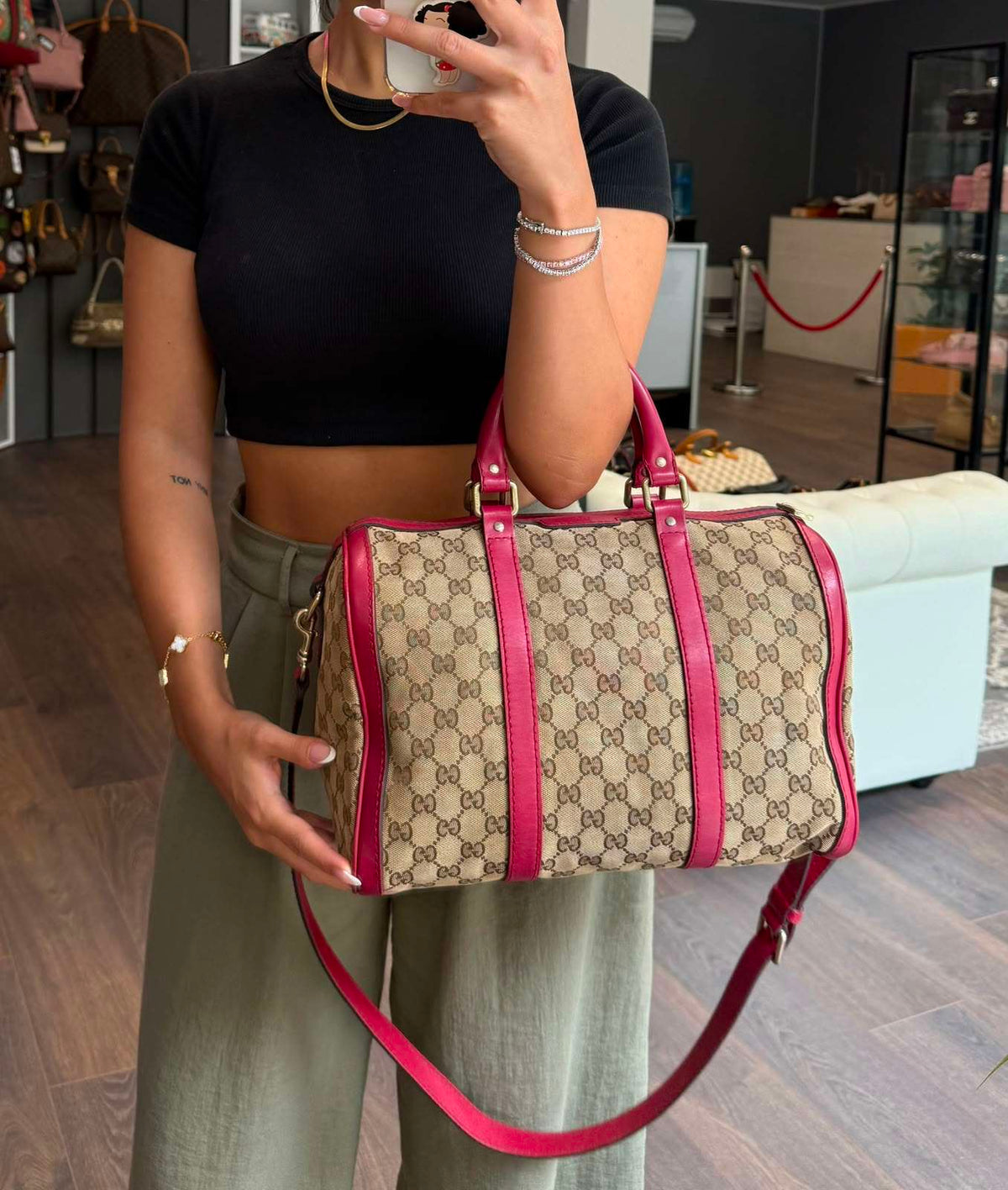 Gucci bauletto Boston tela GG - foto 3