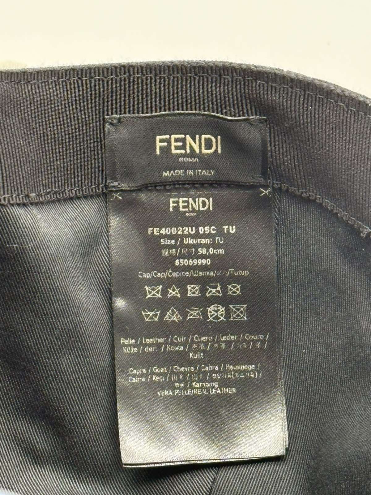 Fendi cappello Eyecap nero - foto 5