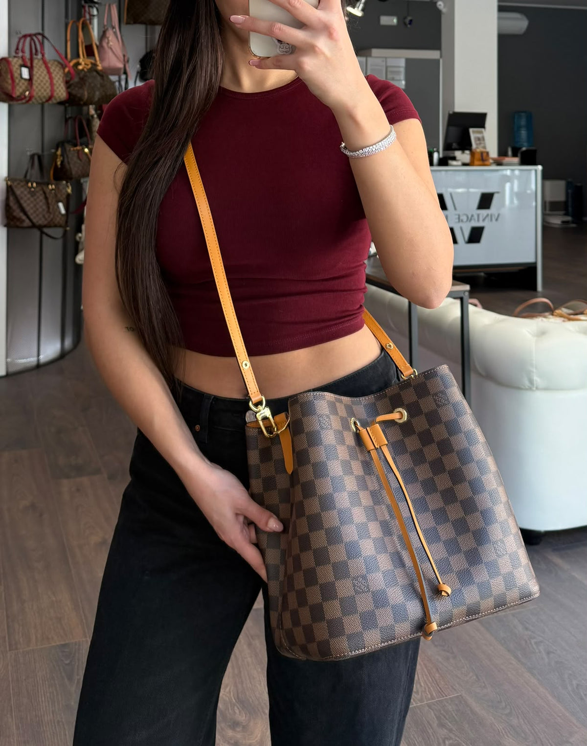Louis Vuitton NéoNoé MM damier ebene