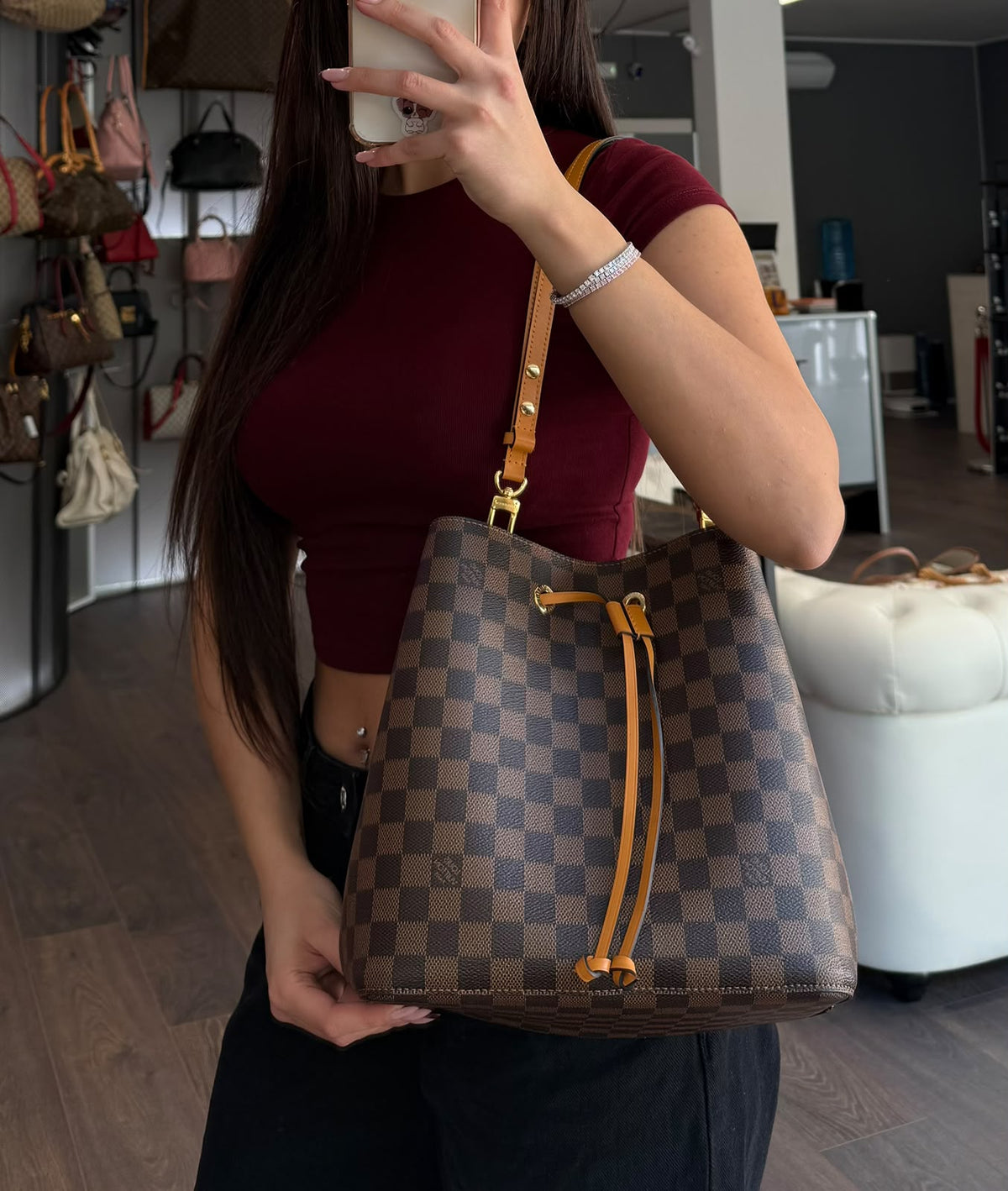 Louis Vuitton NéoNoé MM damier ebene