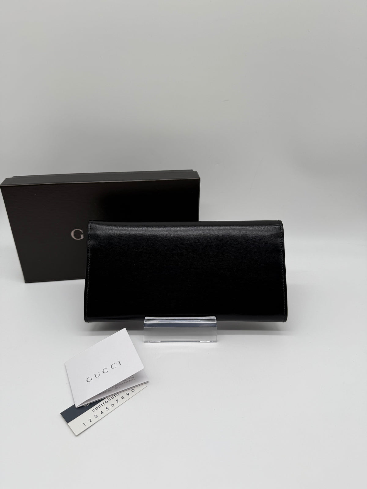 Gucci portafoglio pelle nera