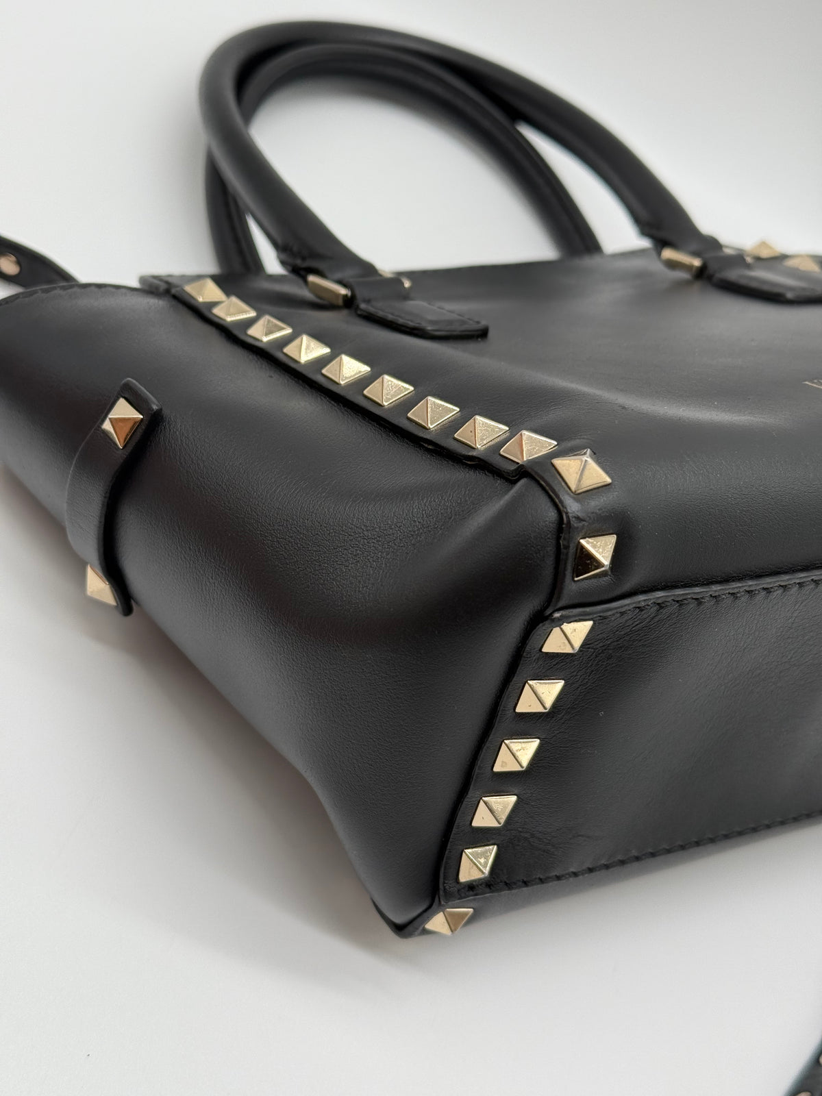 Valentino mini tote Rockstud nera