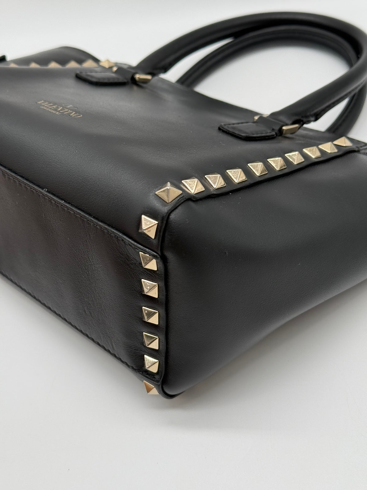 Valentino mini tote Rockstud nera