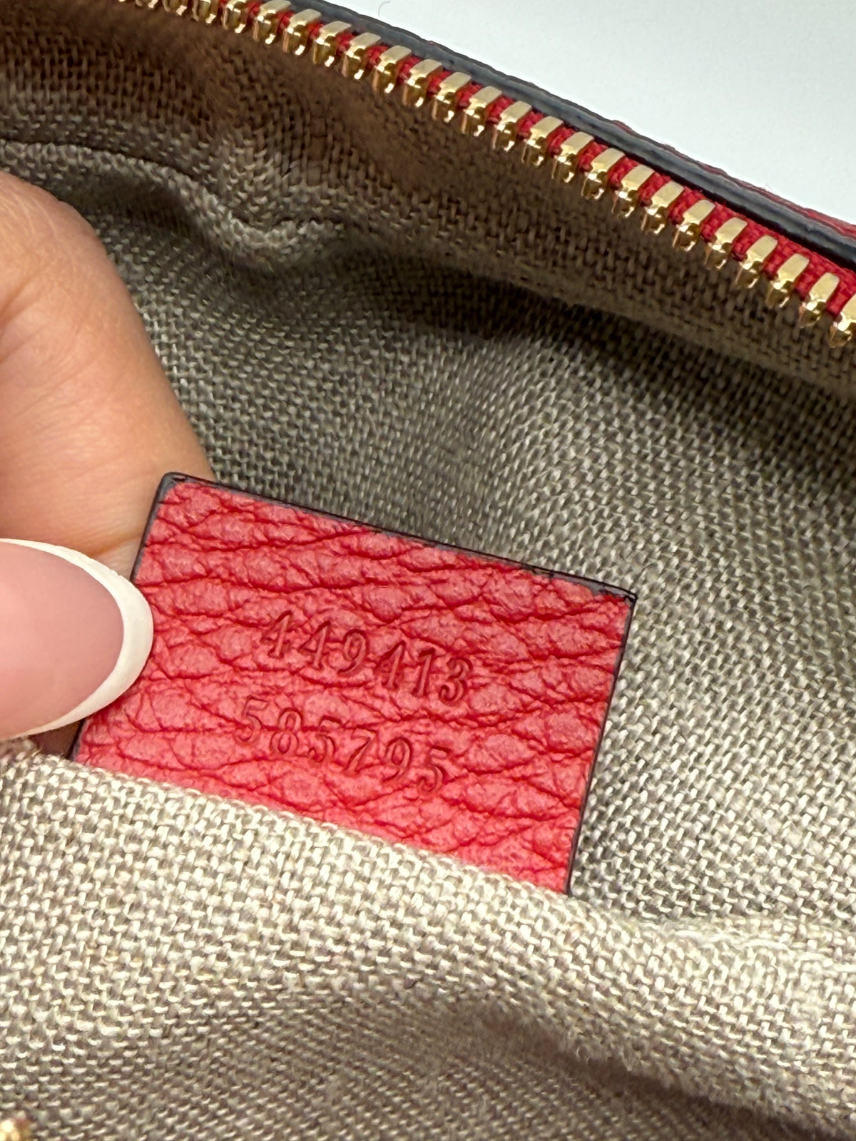 Gucci tracolla Bree pelle rossa e tela GG
