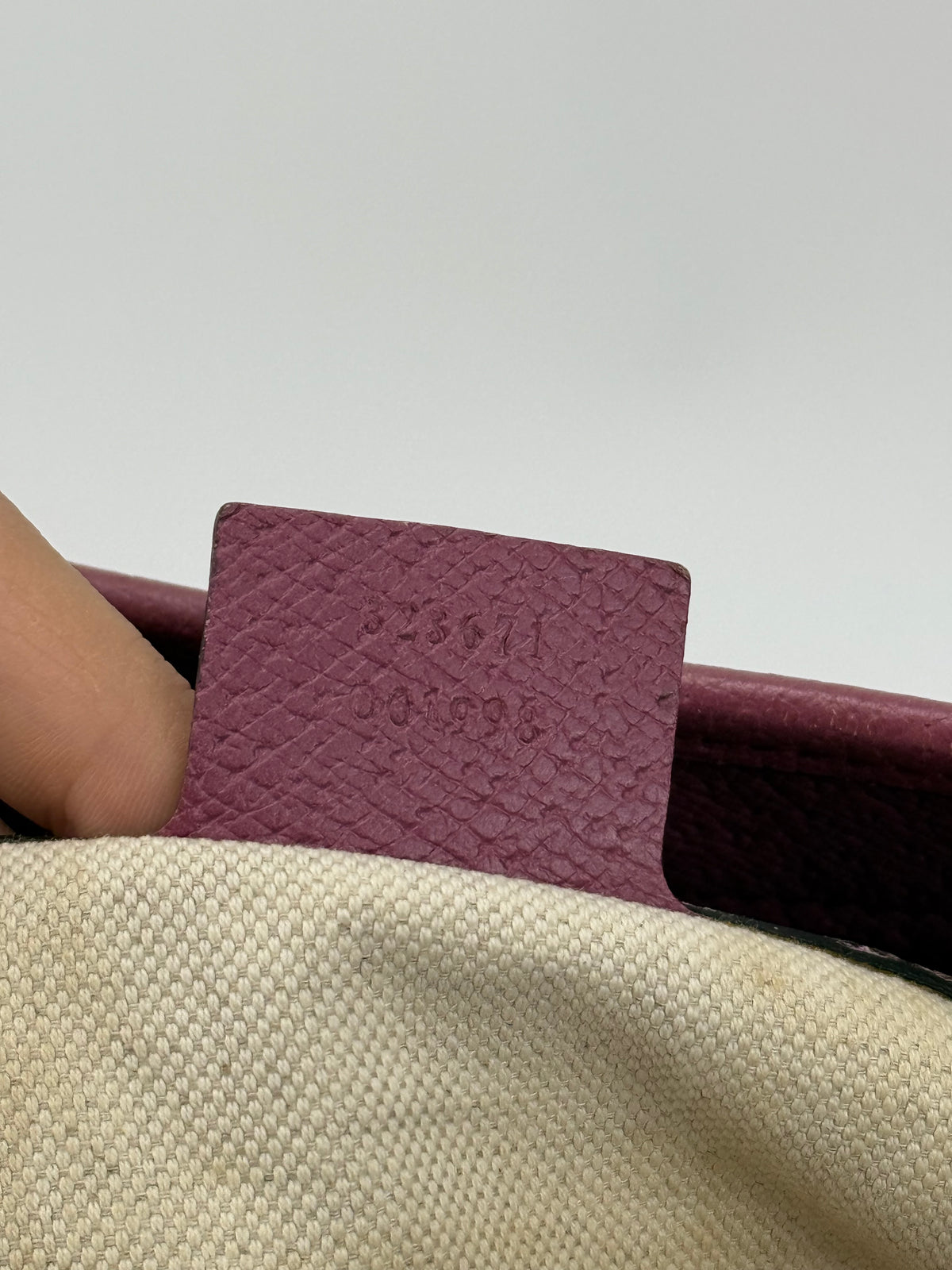 Gucci tote Bree tela GG e pelle viola