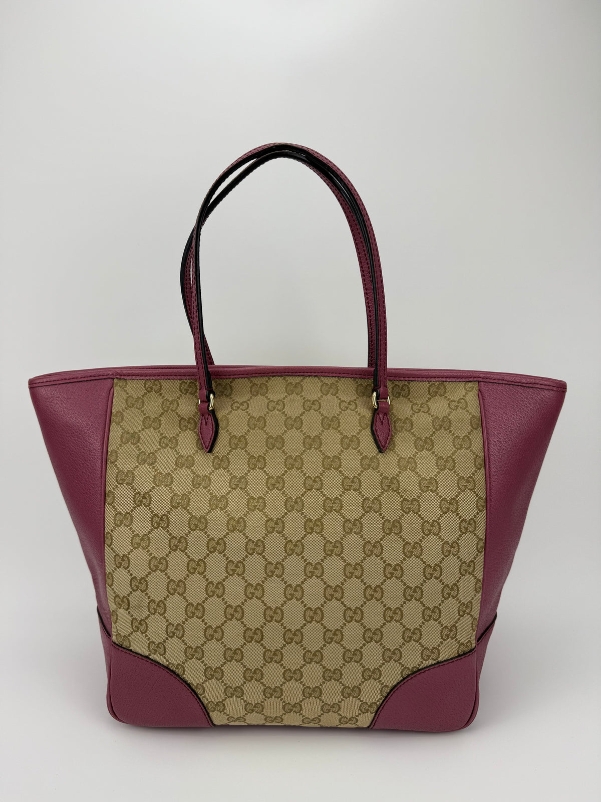 Gucci tote Bree tela GG e pelle viola