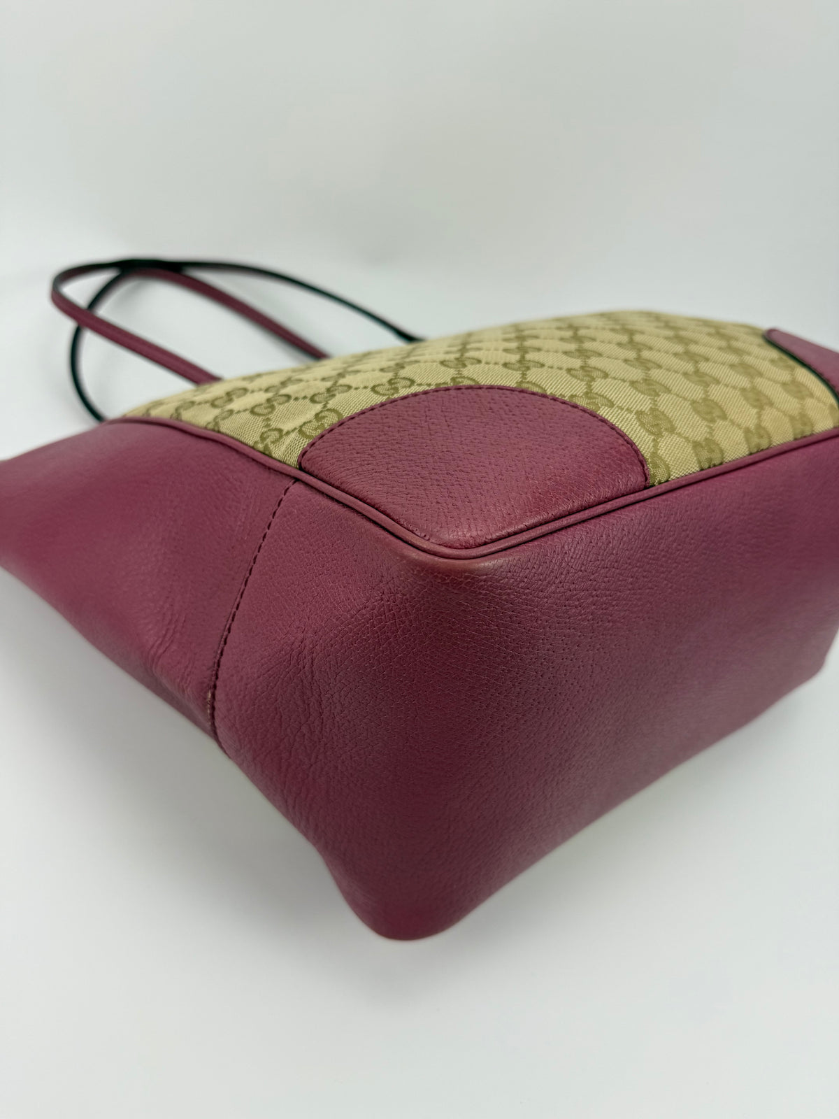 Gucci tote Bree tela GG e pelle viola