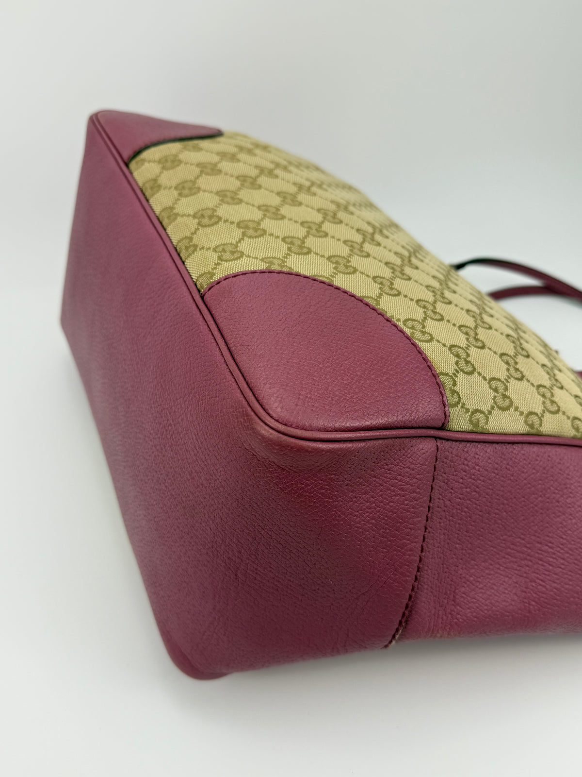 Gucci tote Bree tela GG e pelle viola