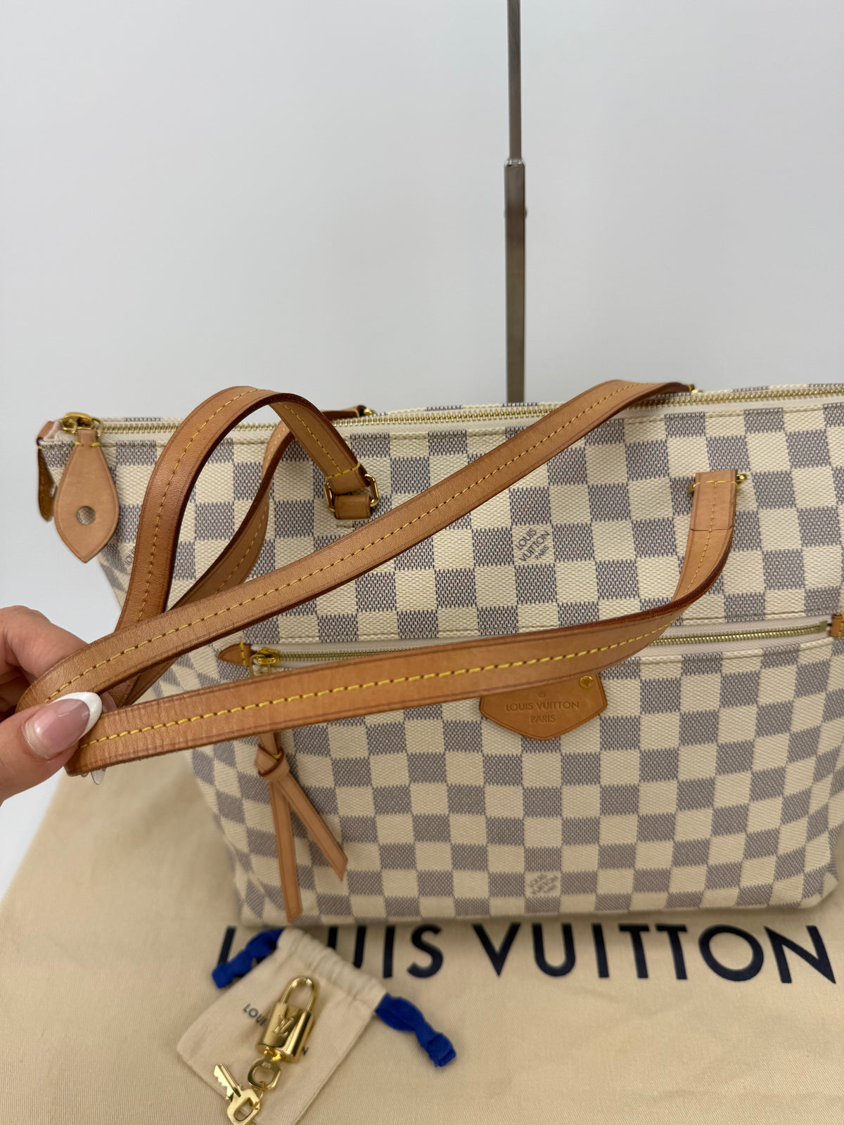 Louis Vuitton borsa Iéna damier azur