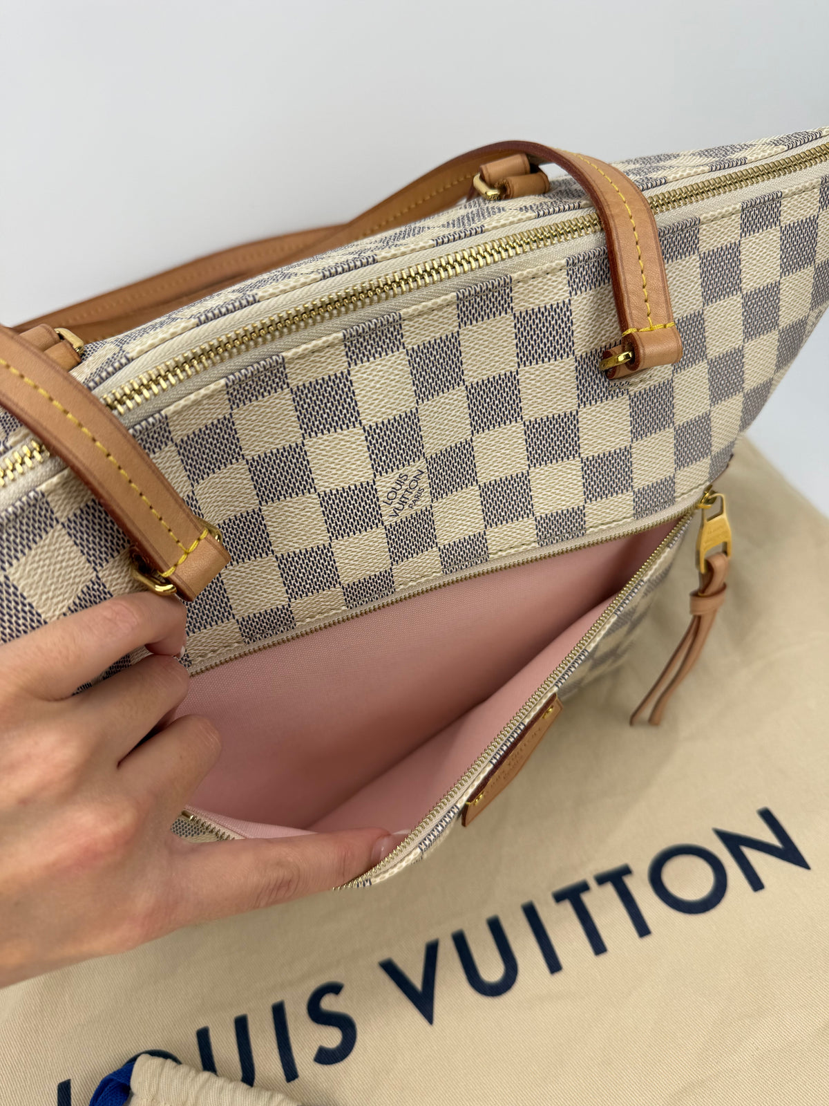 Louis Vuitton borsa Iéna damier azur
