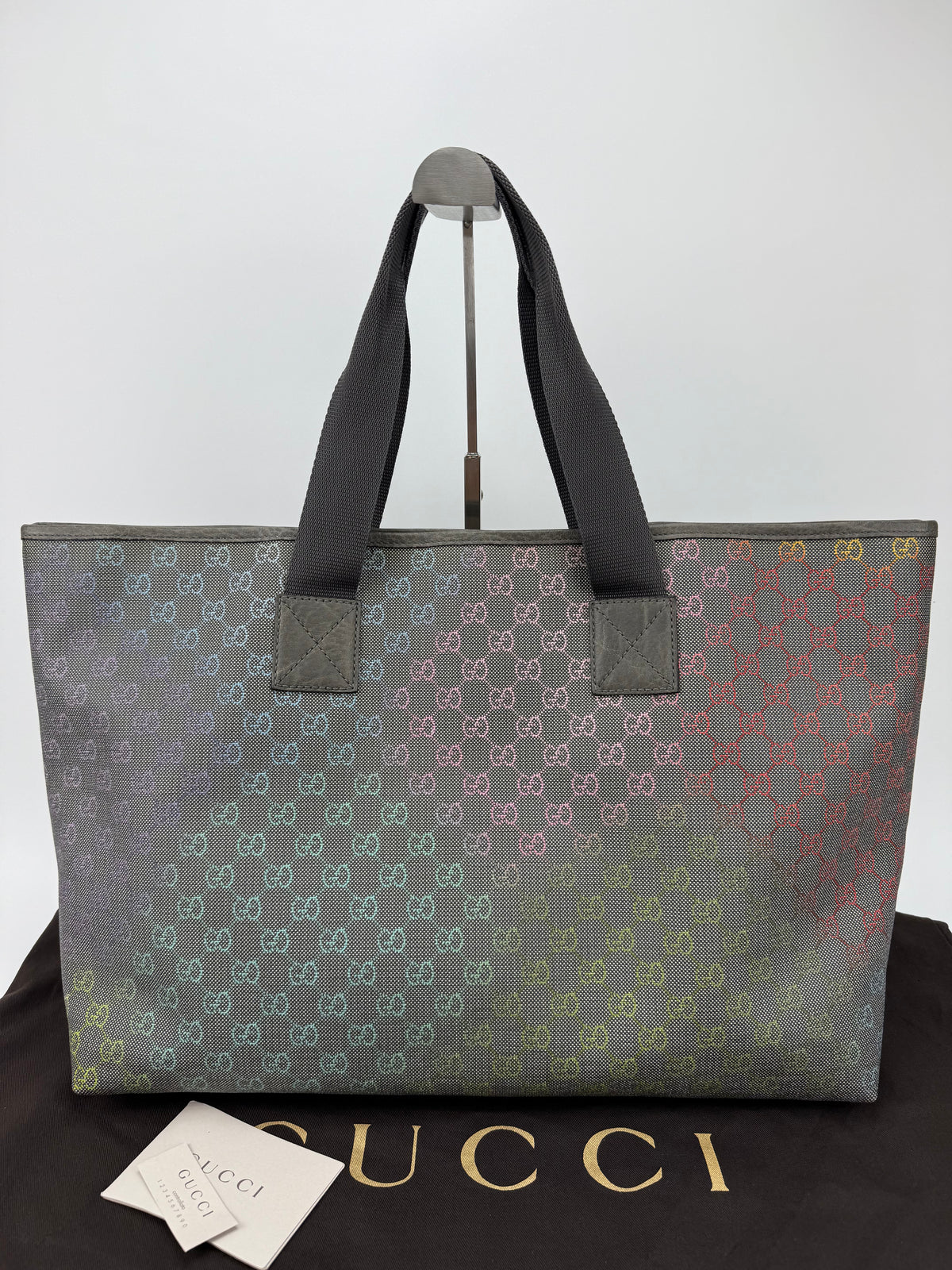 Gucci tote bag tela rainbow GG