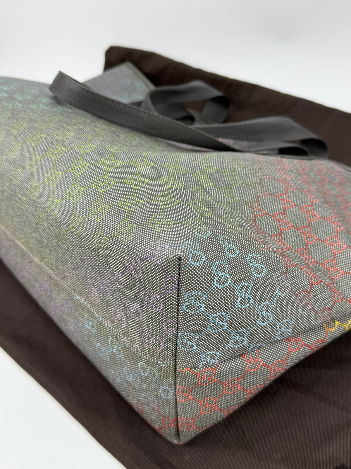 Gucci tote bag tela rainbow GG