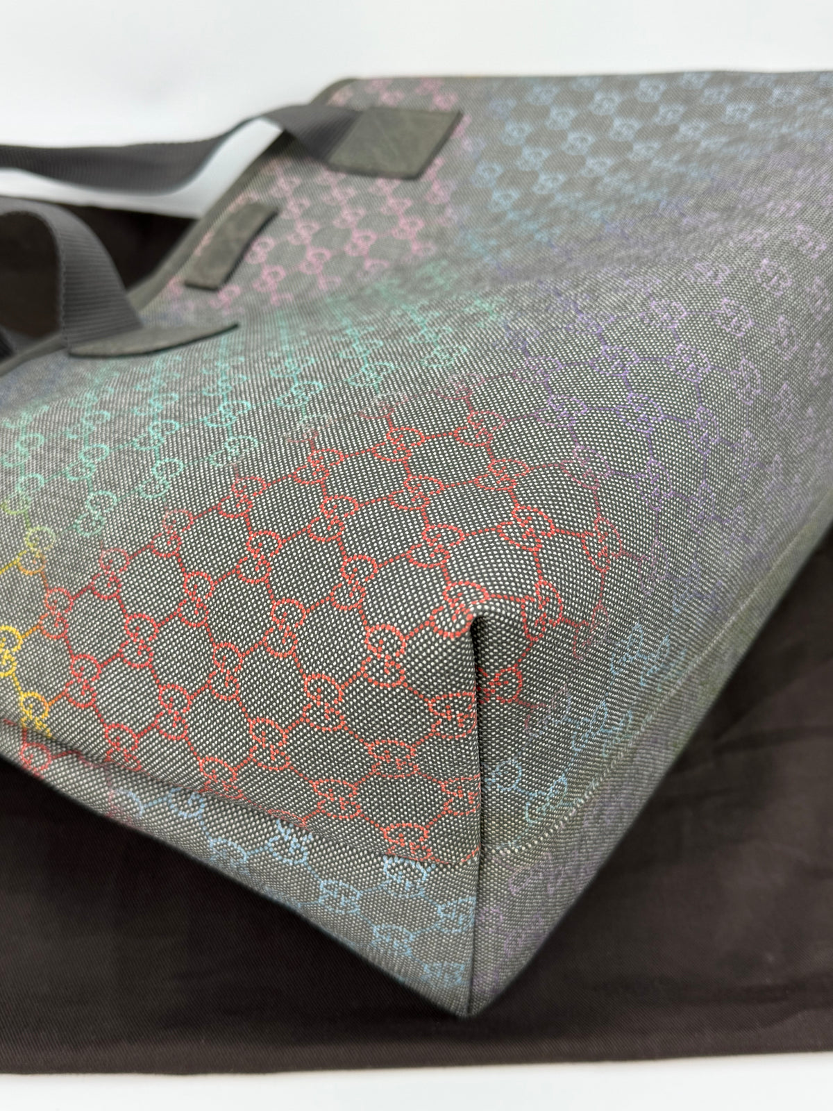 Gucci tote bag tela rainbow GG