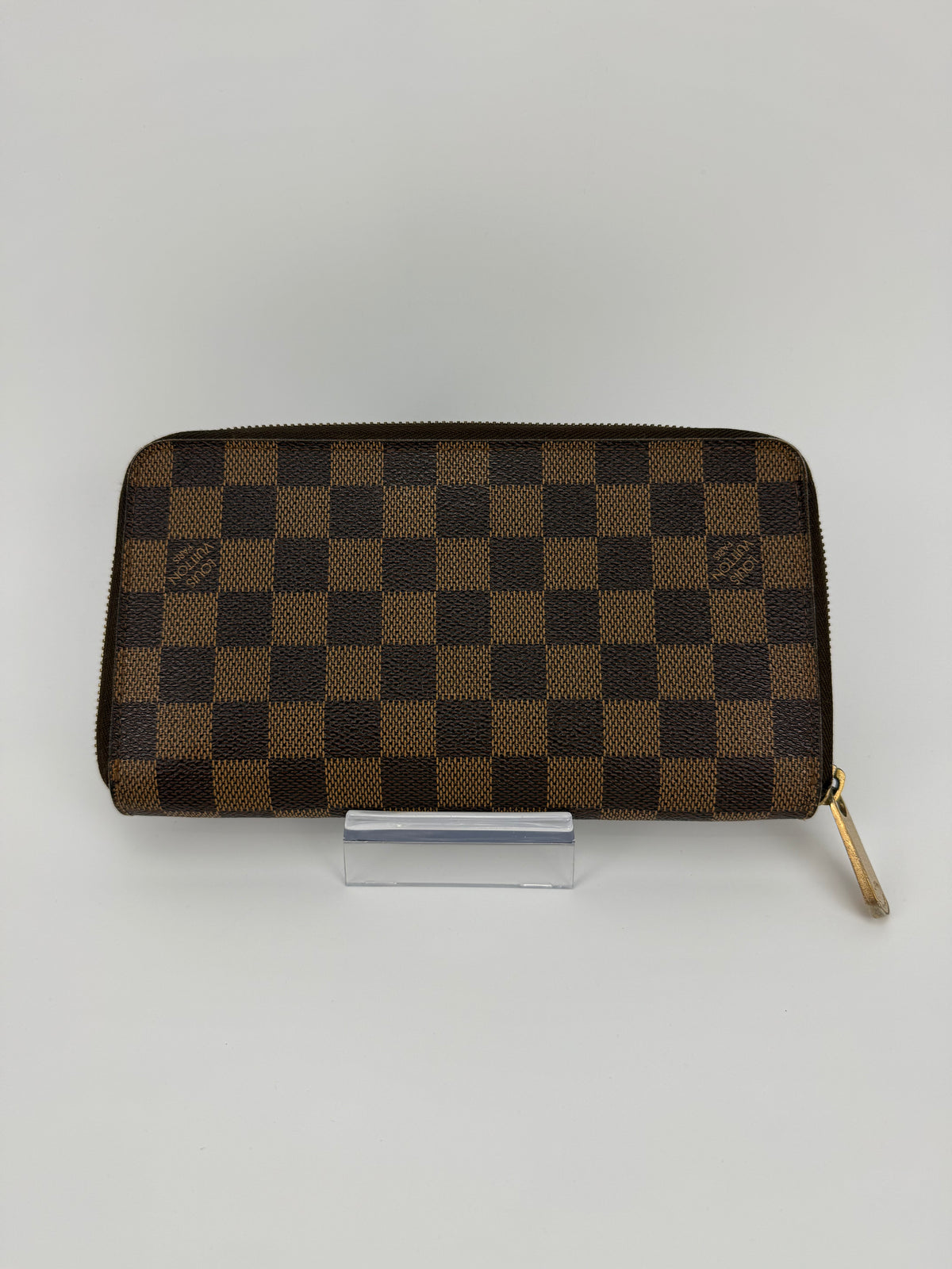 Louis Vuitton portafoglio Zippy grande damier ebene