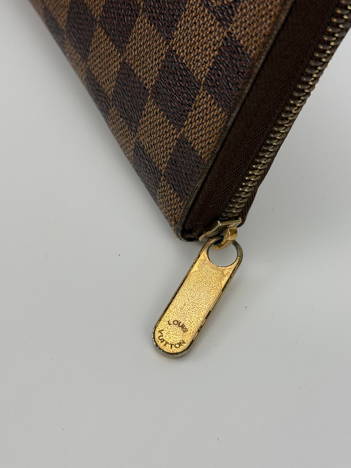 Louis Vuitton portafoglio Zippy grande damier ebene