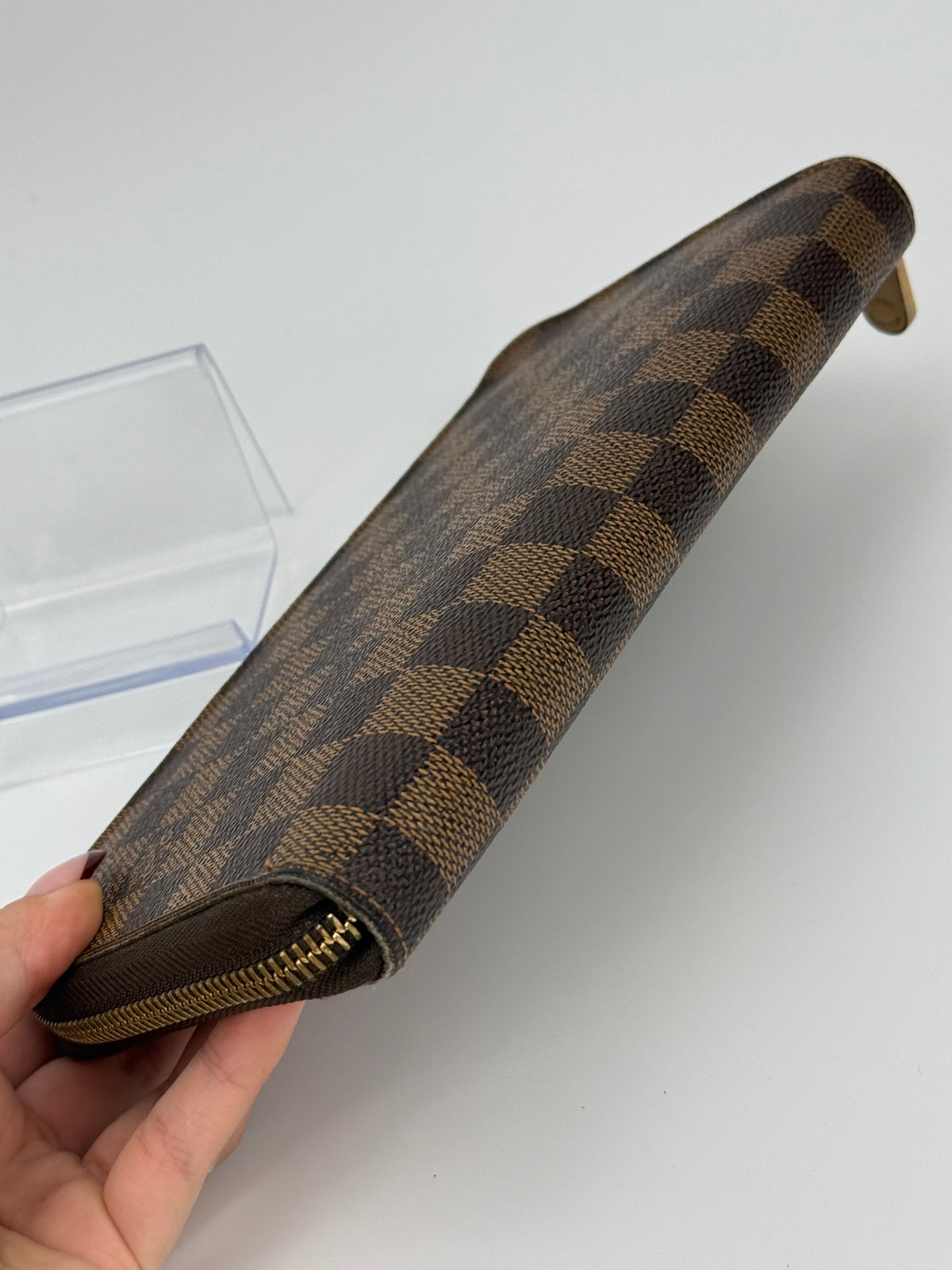 Louis Vuitton portafoglio Zippy grande damier ebene