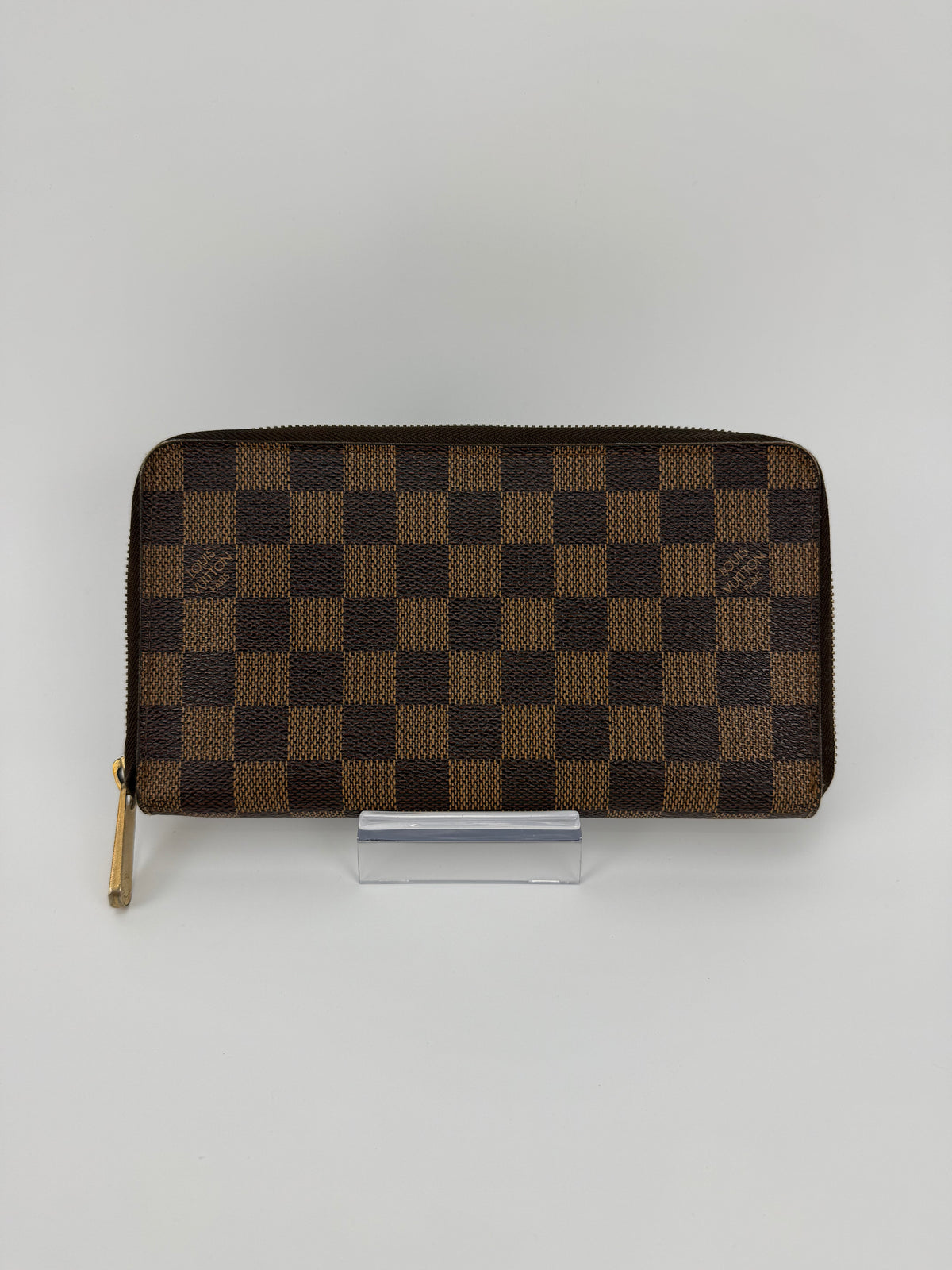 Louis Vuitton portafoglio Zippy grande damier ebene