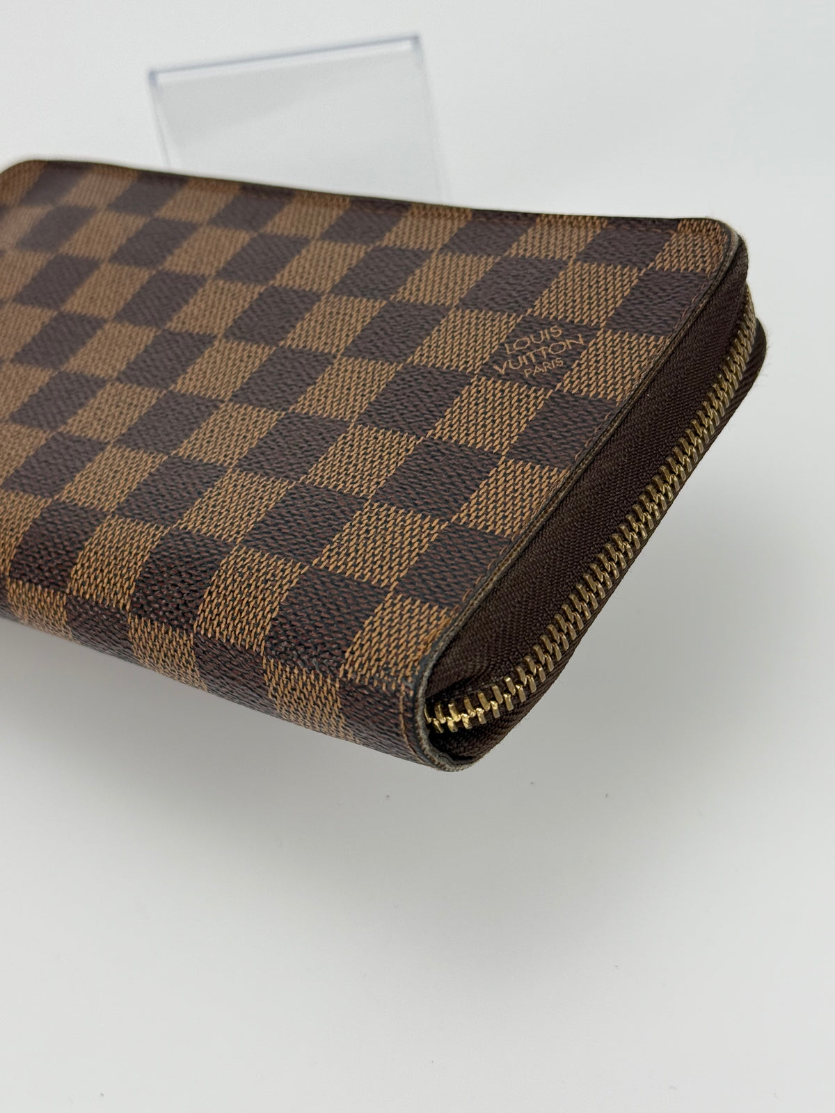 Louis Vuitton portafoglio Zippy grande damier ebene
